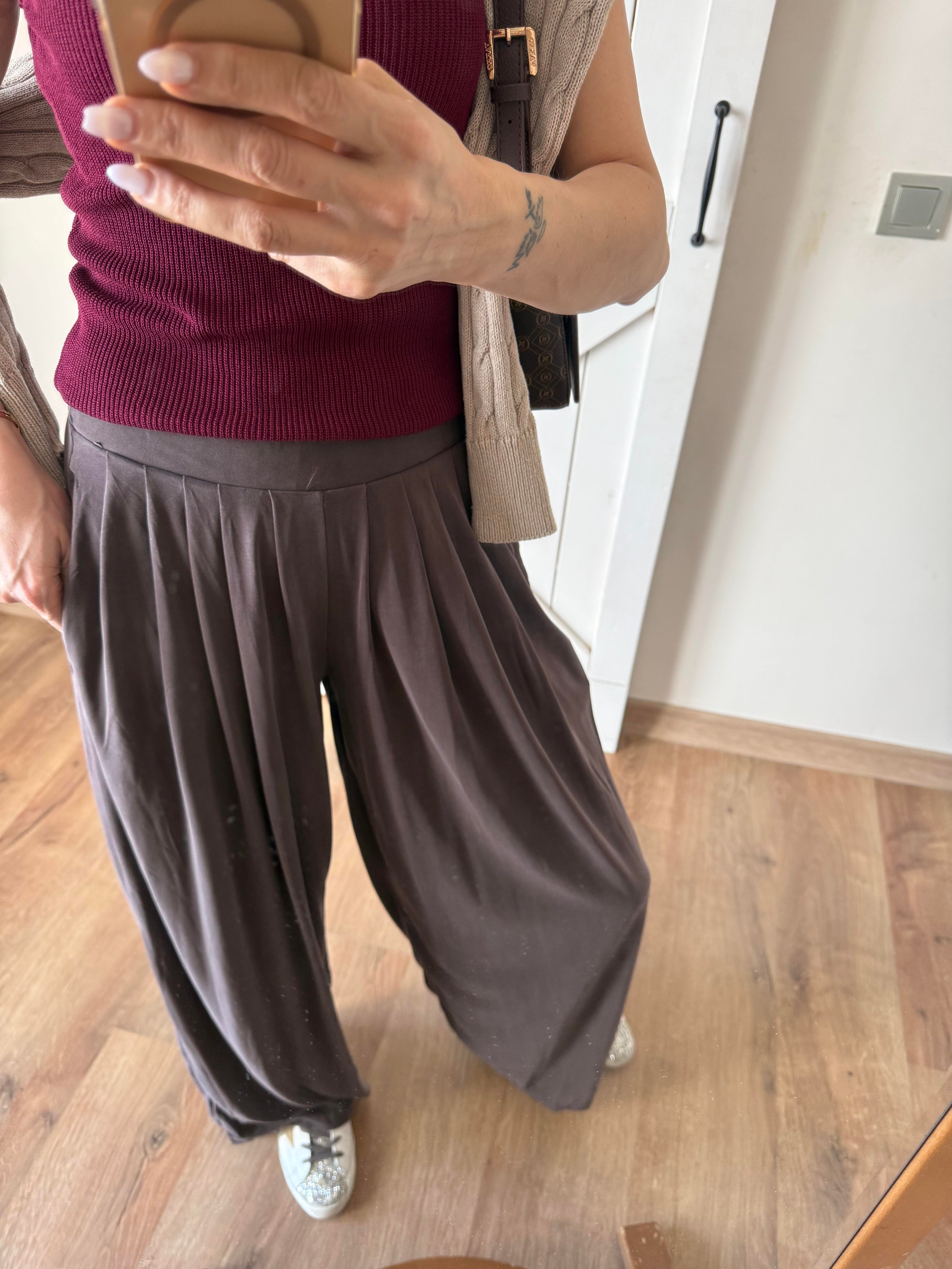 Kahve Şalvar Pantolon