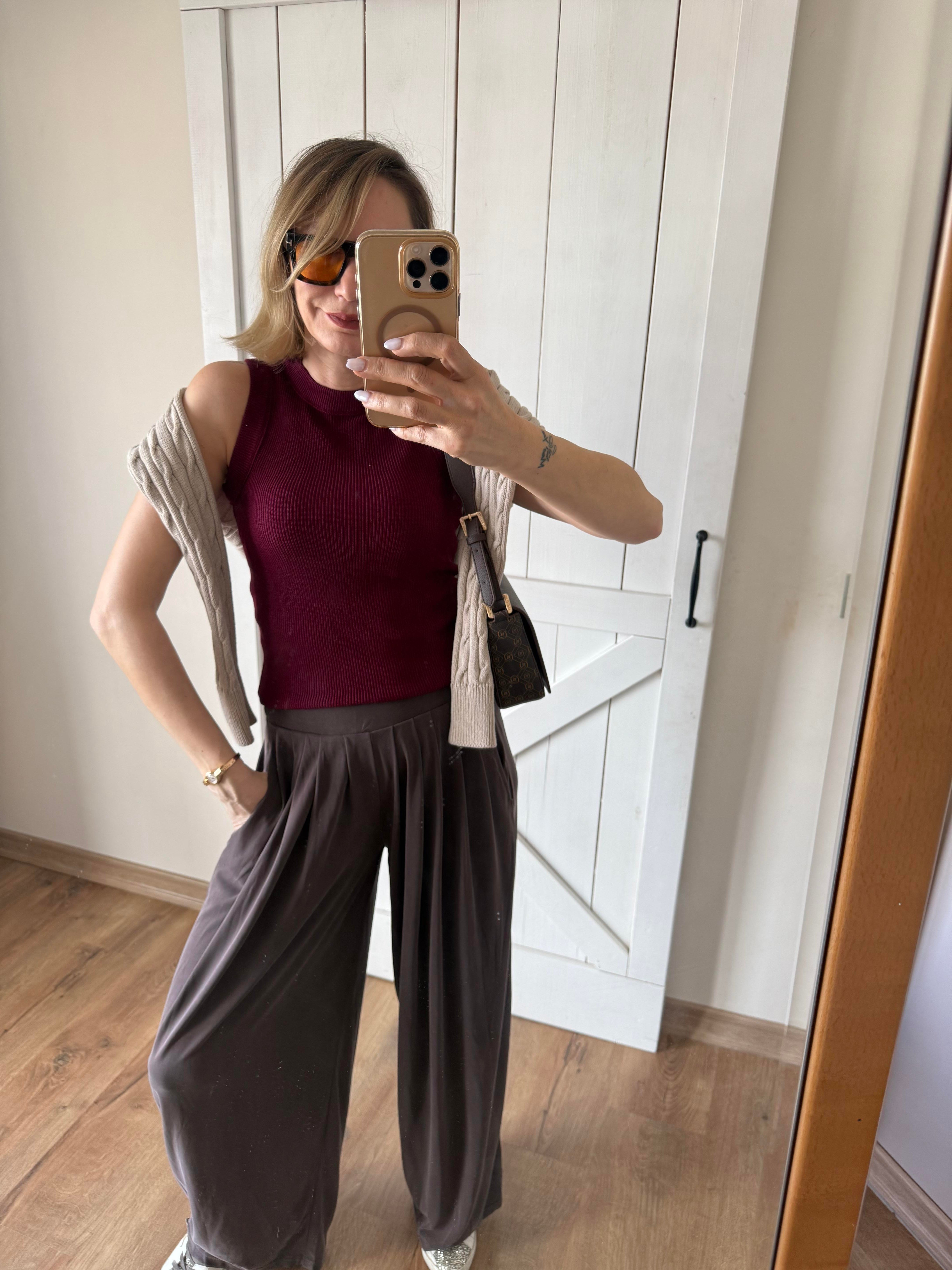 Kahve Şalvar Pantolon