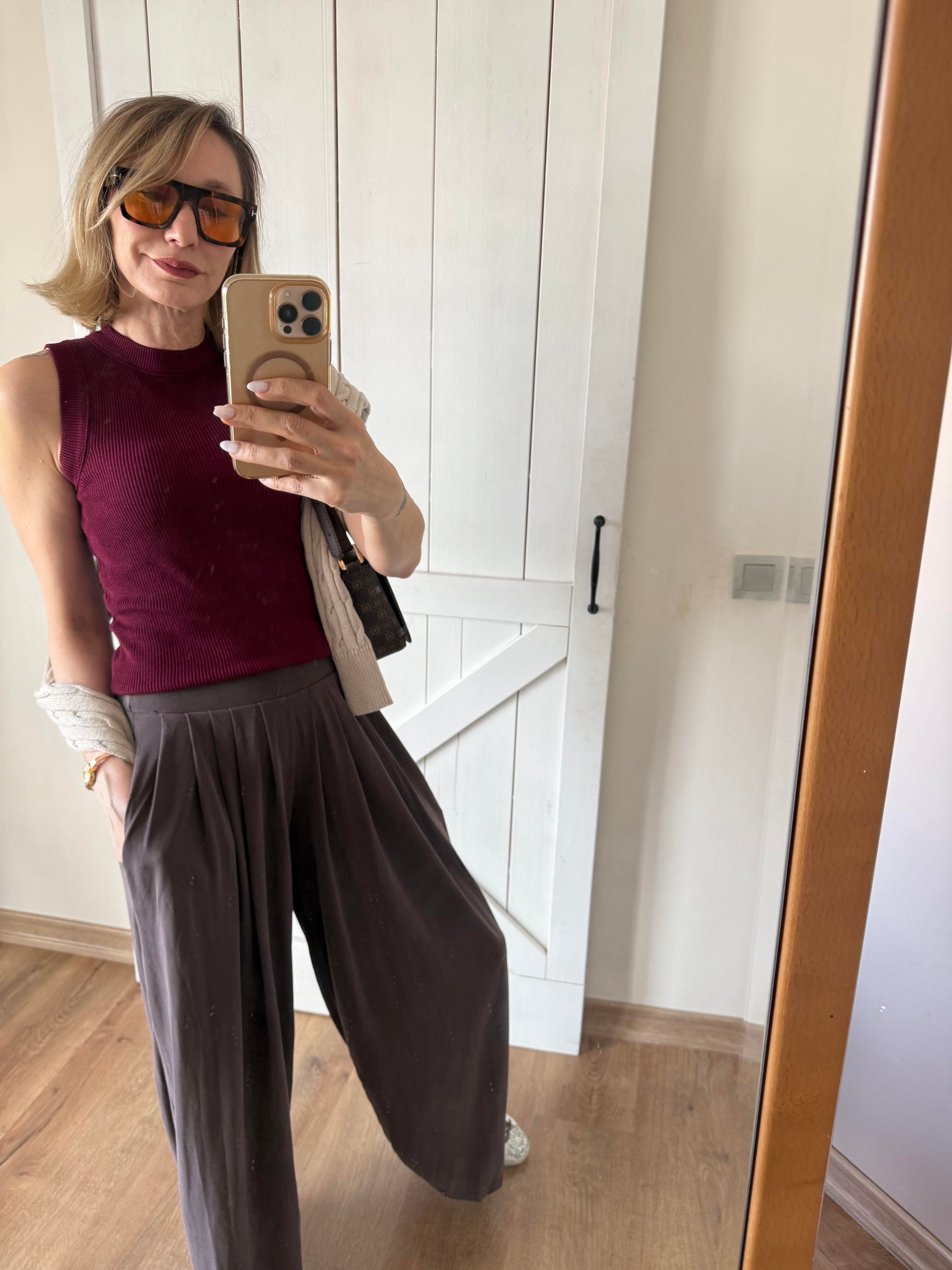 Kahve Şalvar Pantolon