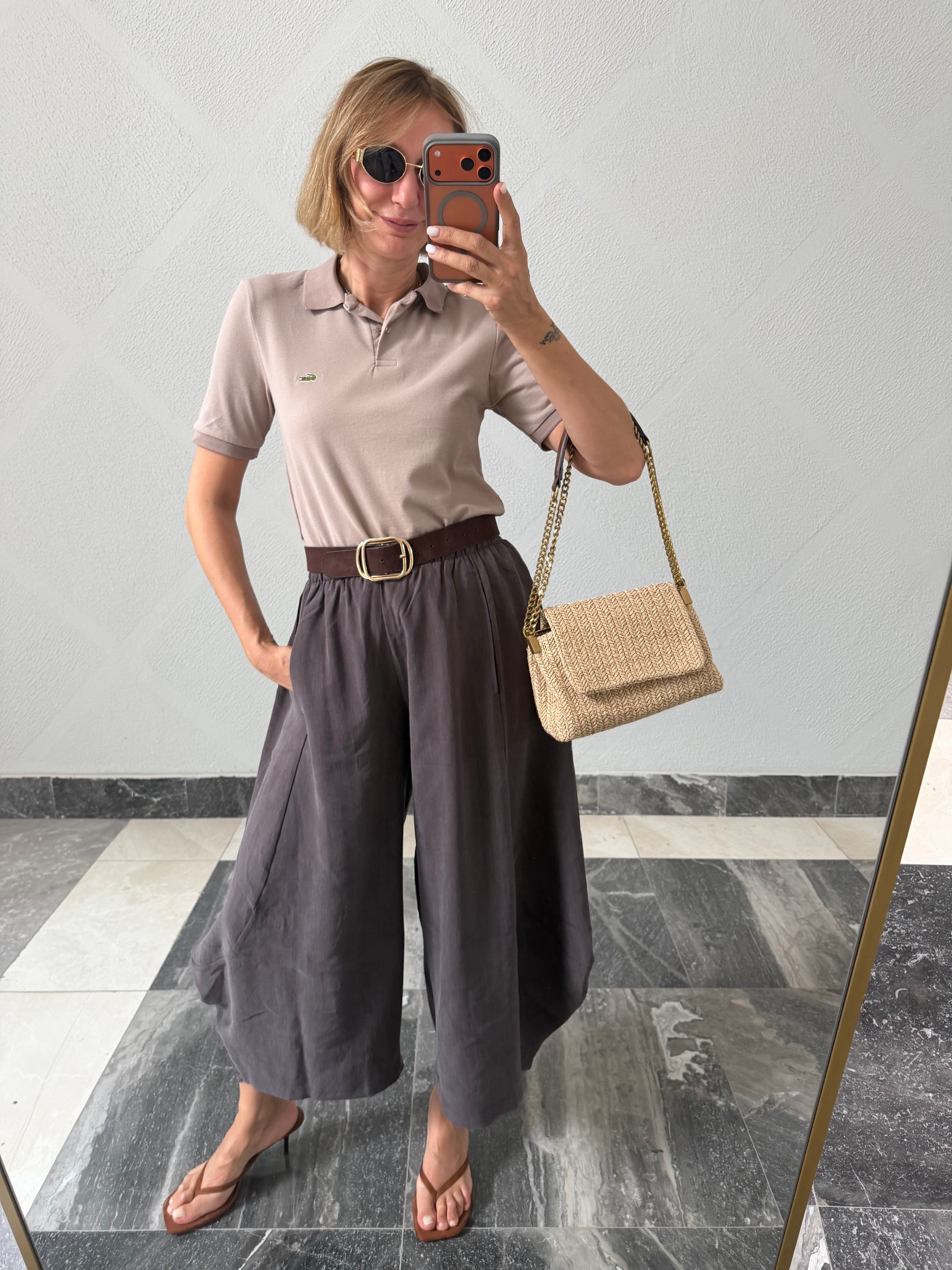 Kahve Twist tKumaş  Frankly Model Penye Pantolon
