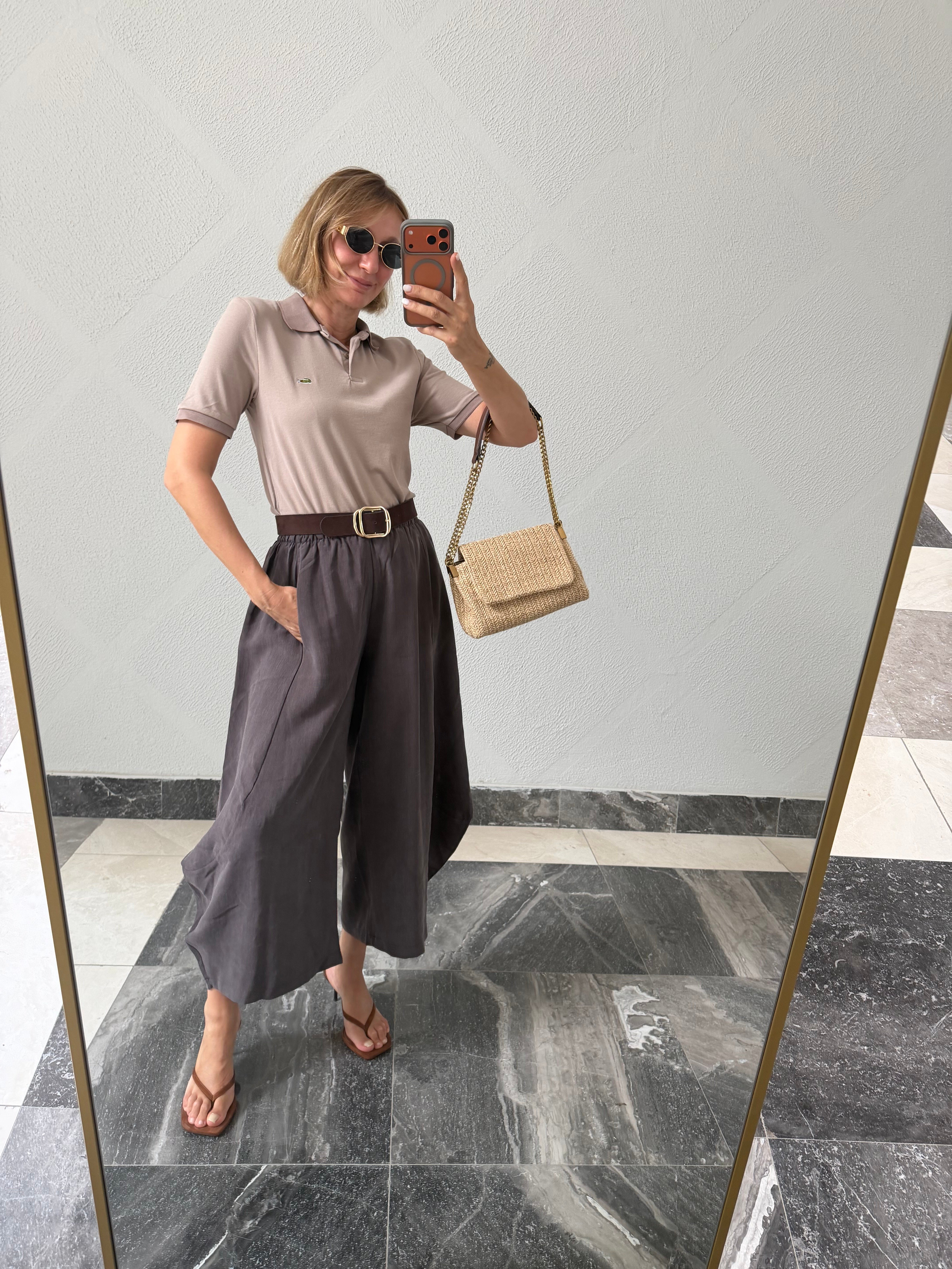 Kahve Twist tKumaş  Frankly Model Penye Pantolon