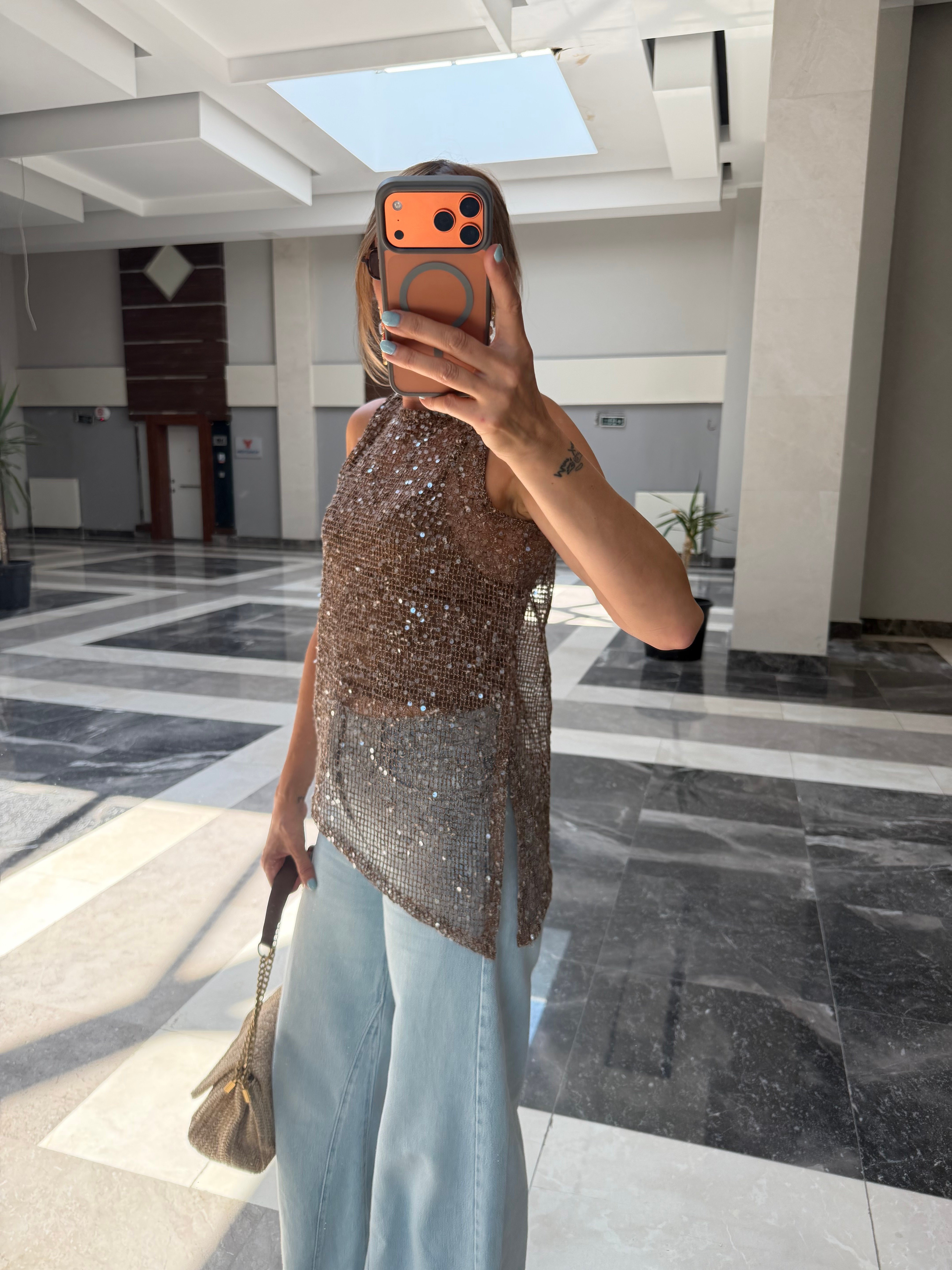 Kahve Zr Pullu İkili (Atlet) File Bluzz