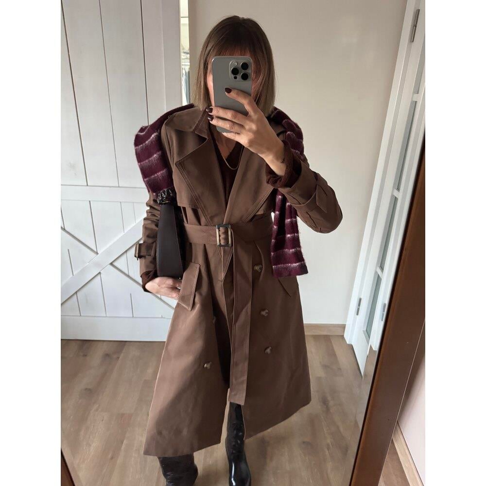 Kahverengi Prfemium Trençkot