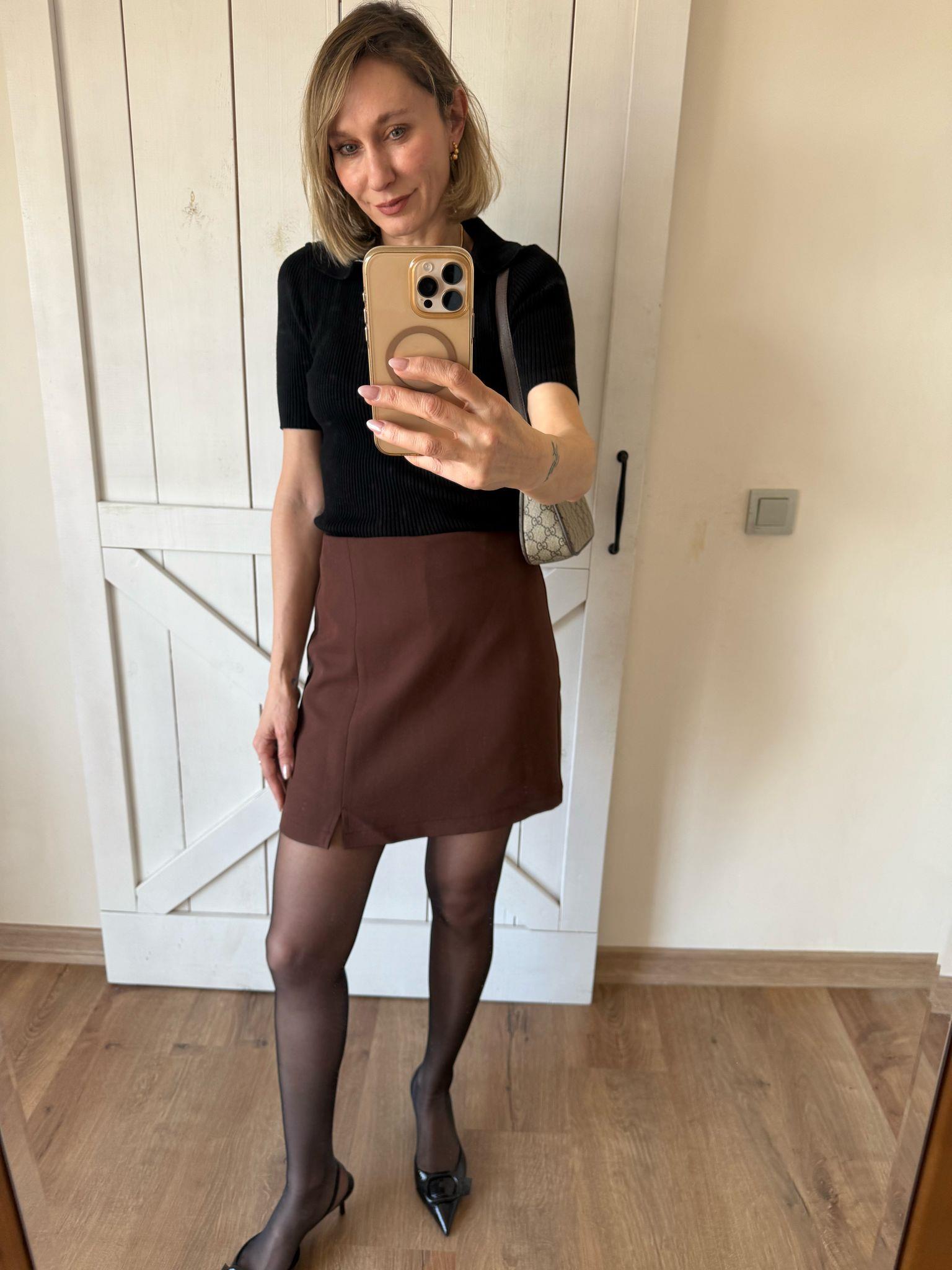 Kahverengi Şort Etek