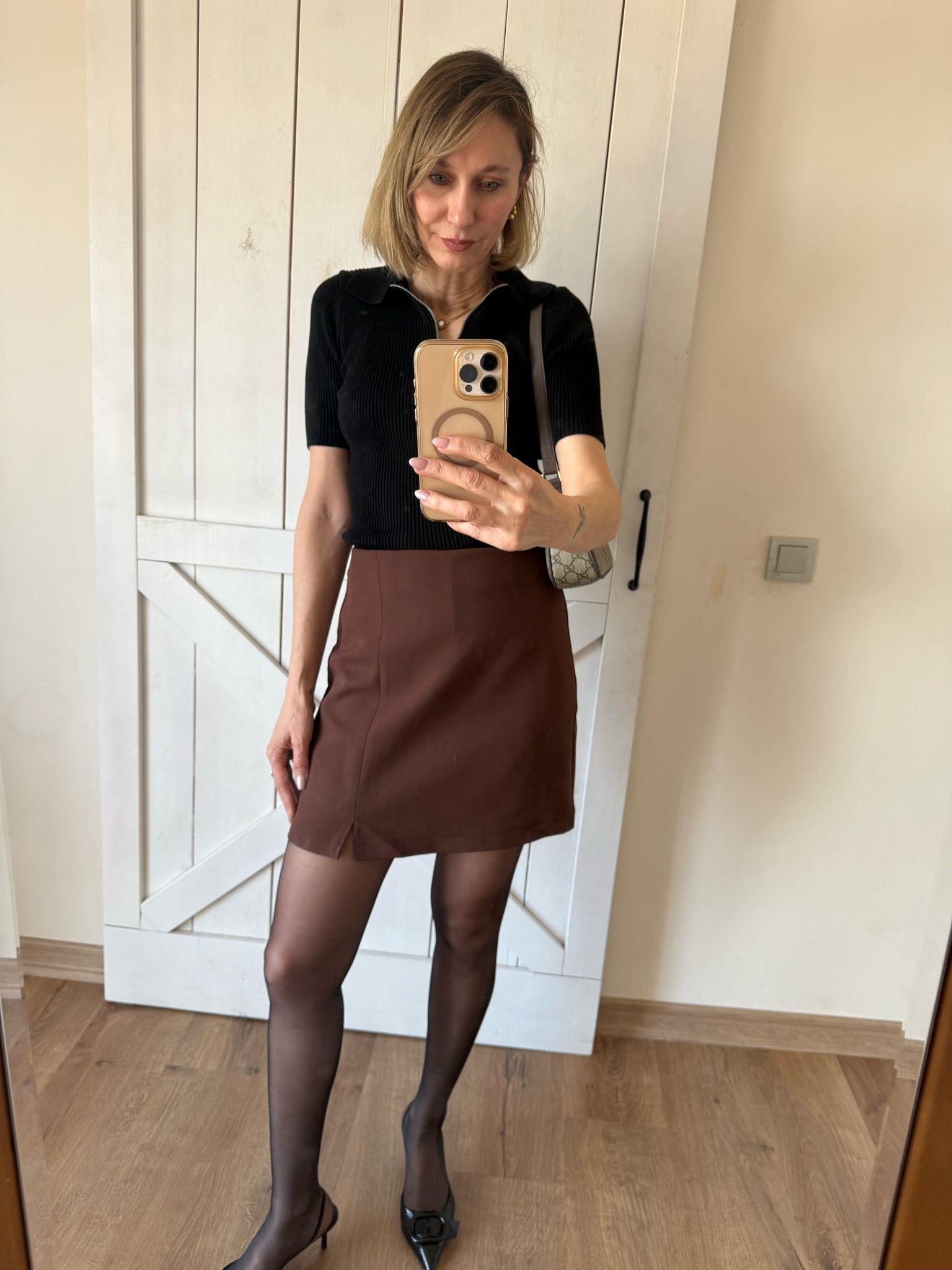 Kahverengi Şort Etek