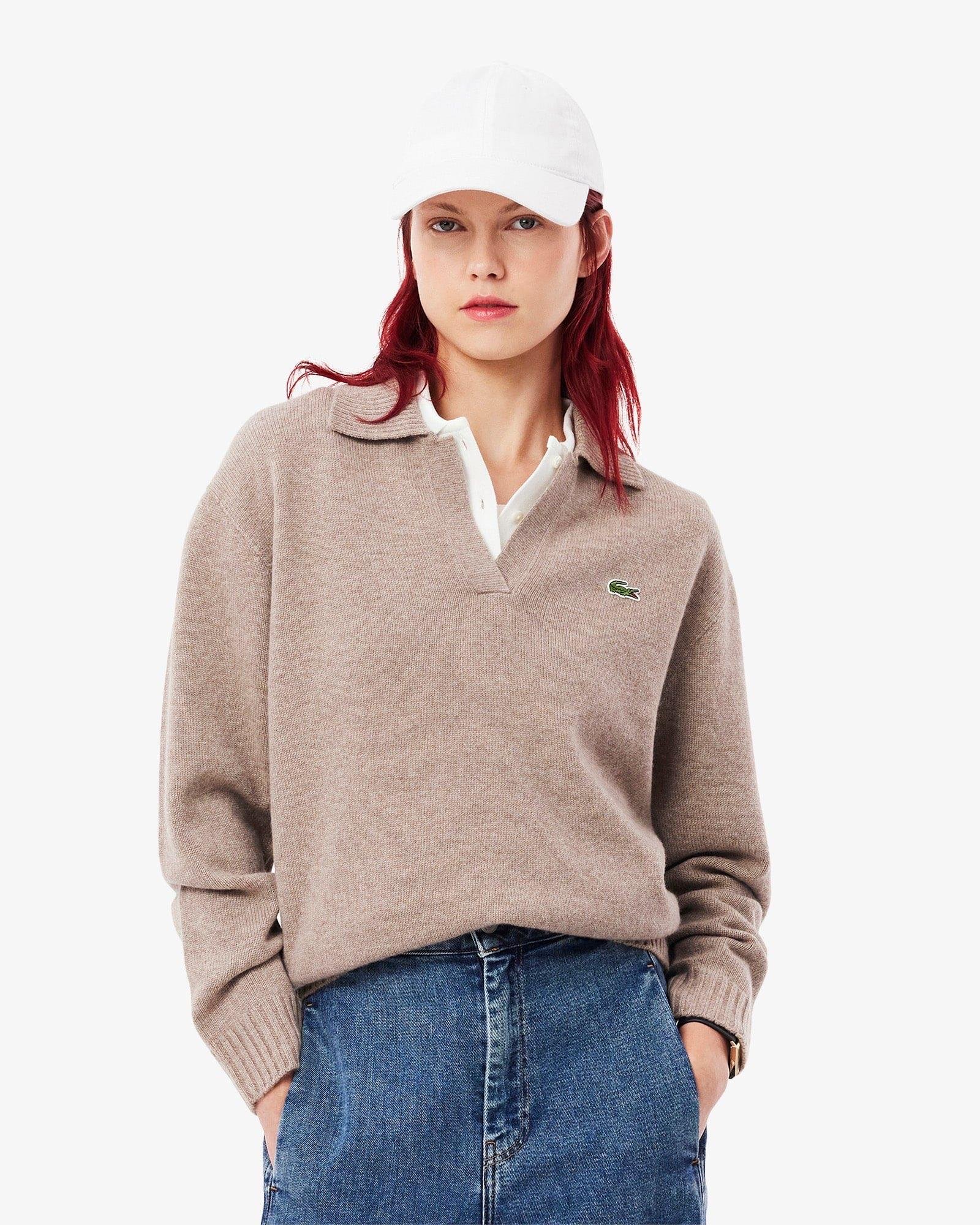 Kaşmir Lcs Toprak Polo Yaka Sweat