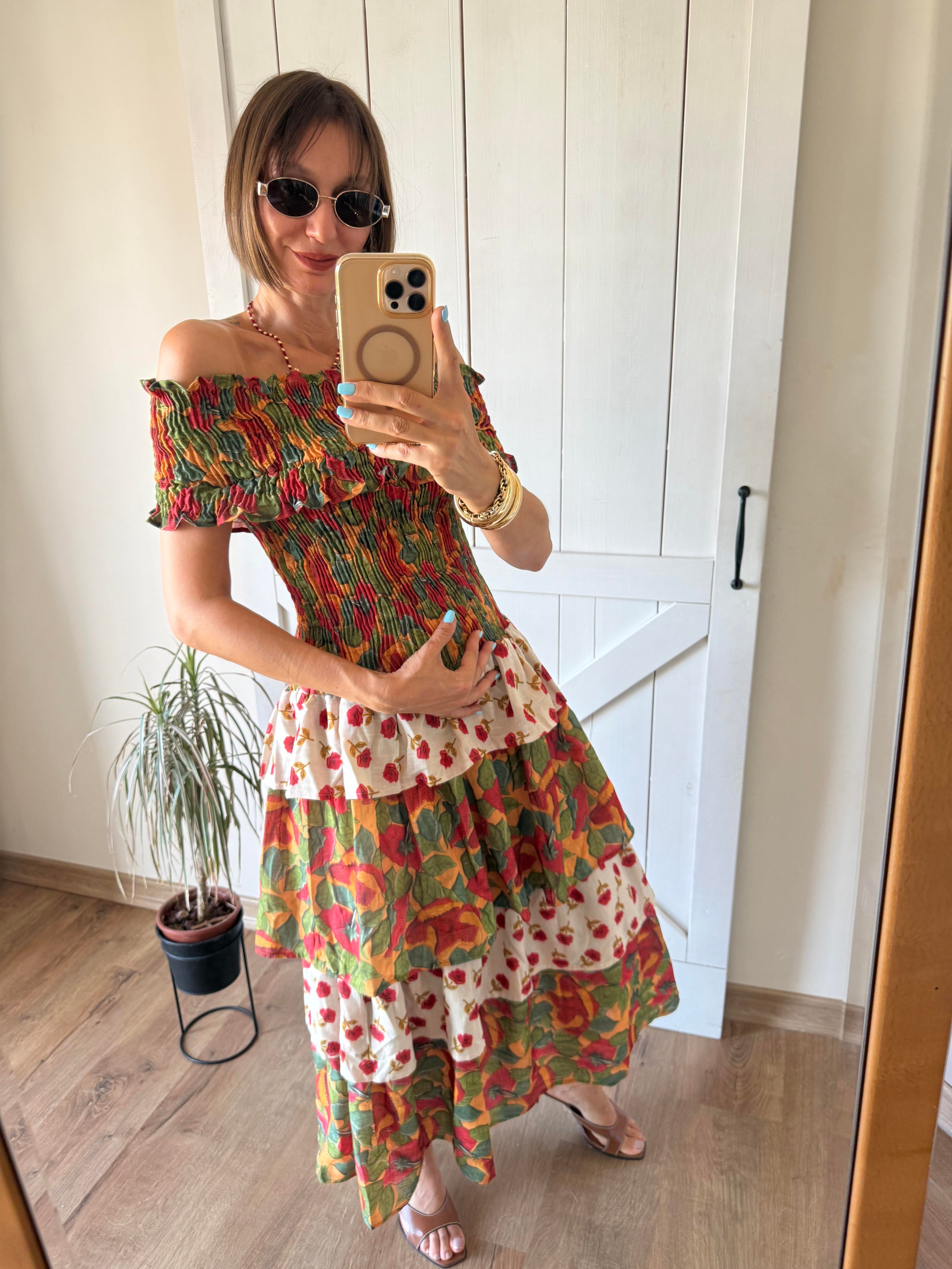 Katlı Tablos Poe Elbise