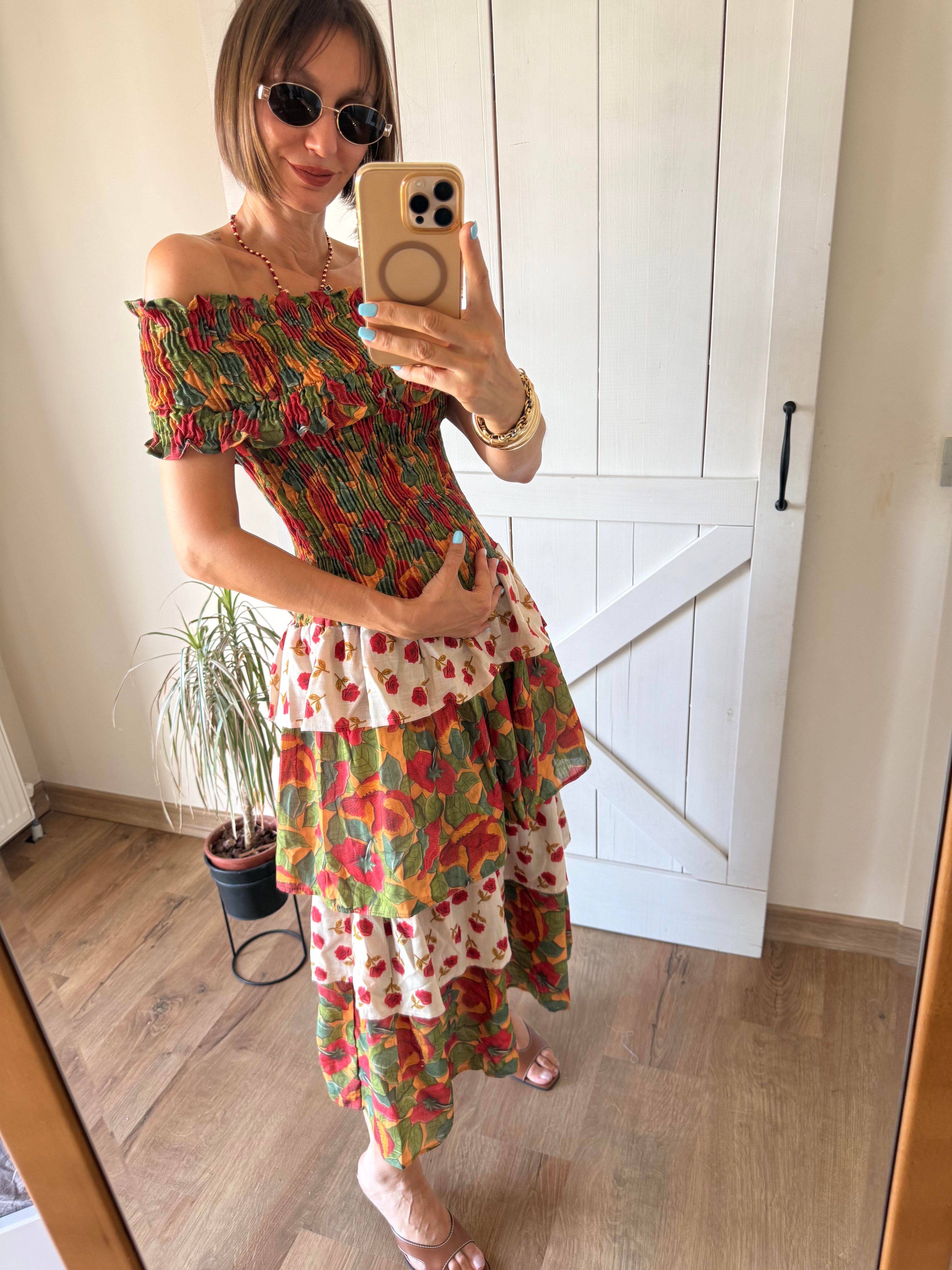 Katlı Tablos Poe Elbise