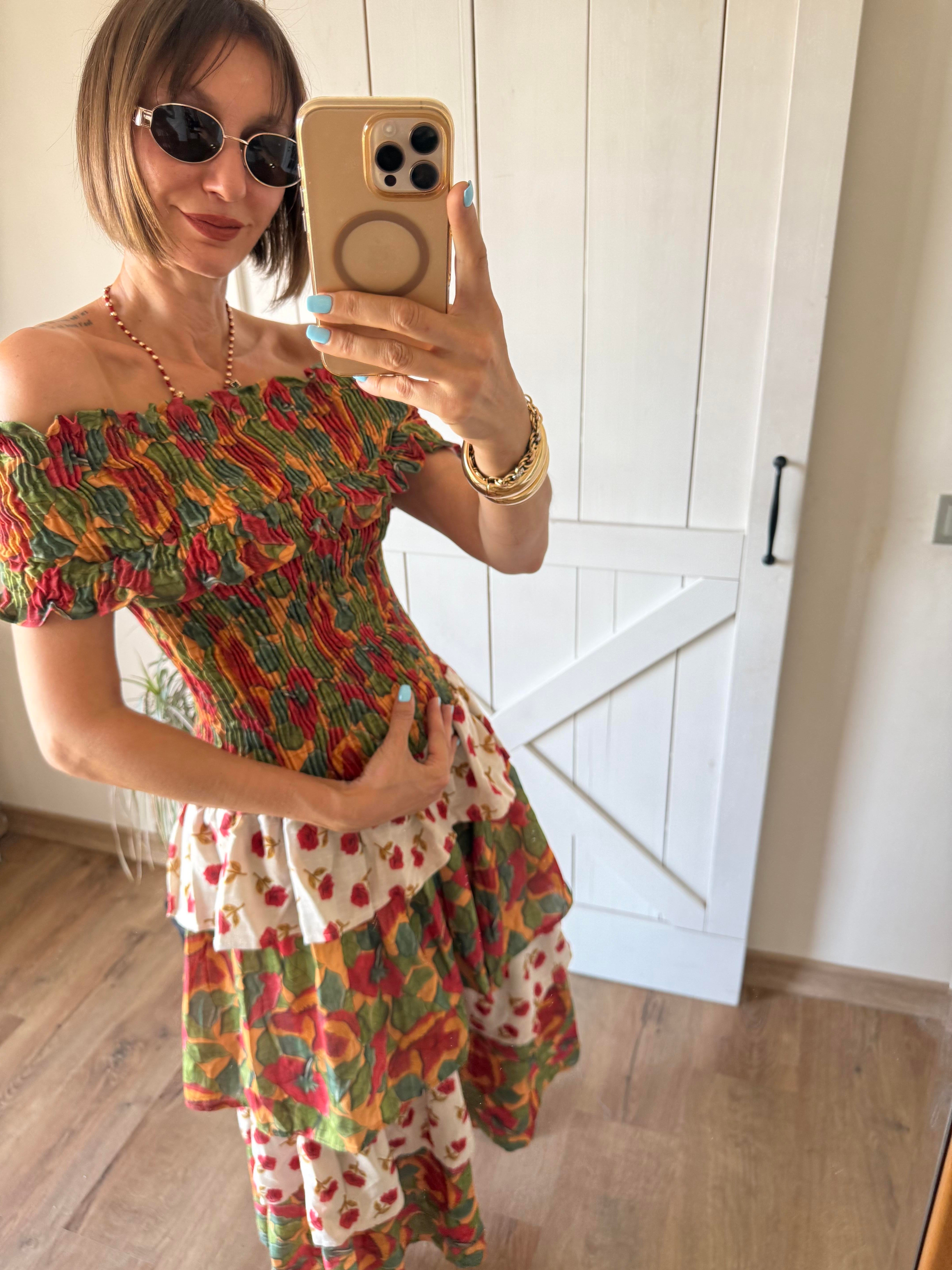 Katlı Tablos Poe Elbise