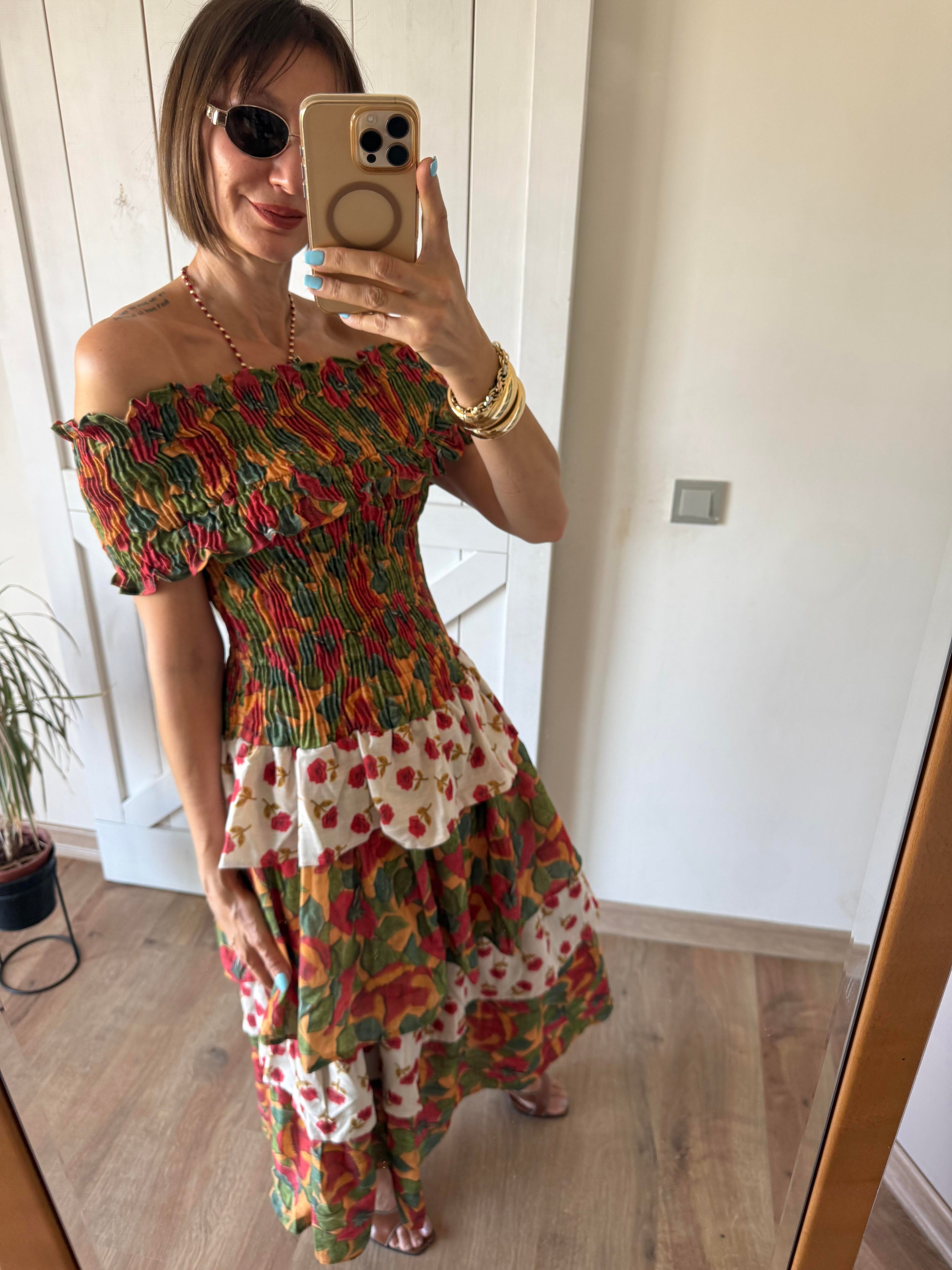 Katlı Tablos Poe Elbise