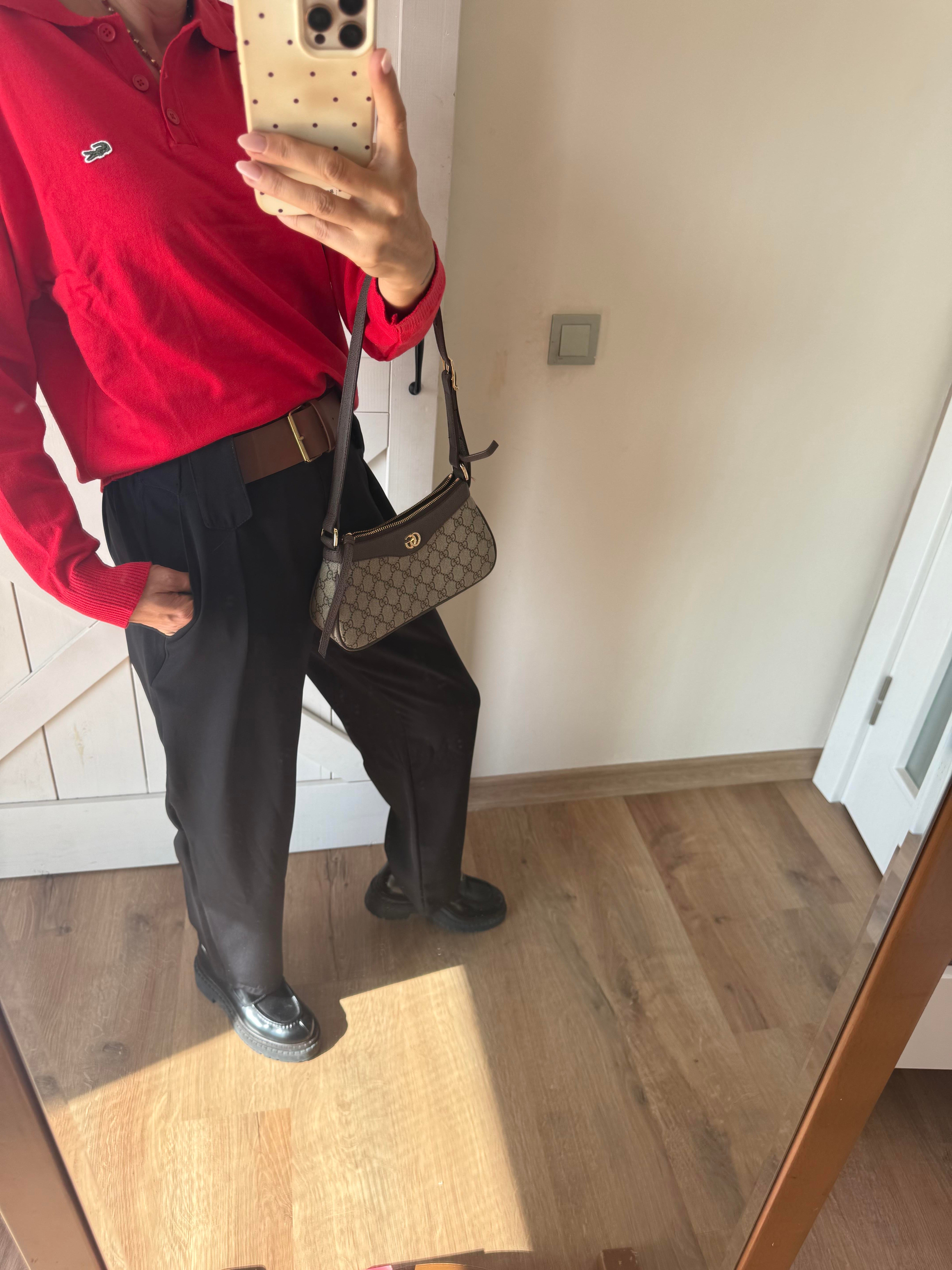 Kemer Detaylı Siyah Havuç Pantolon