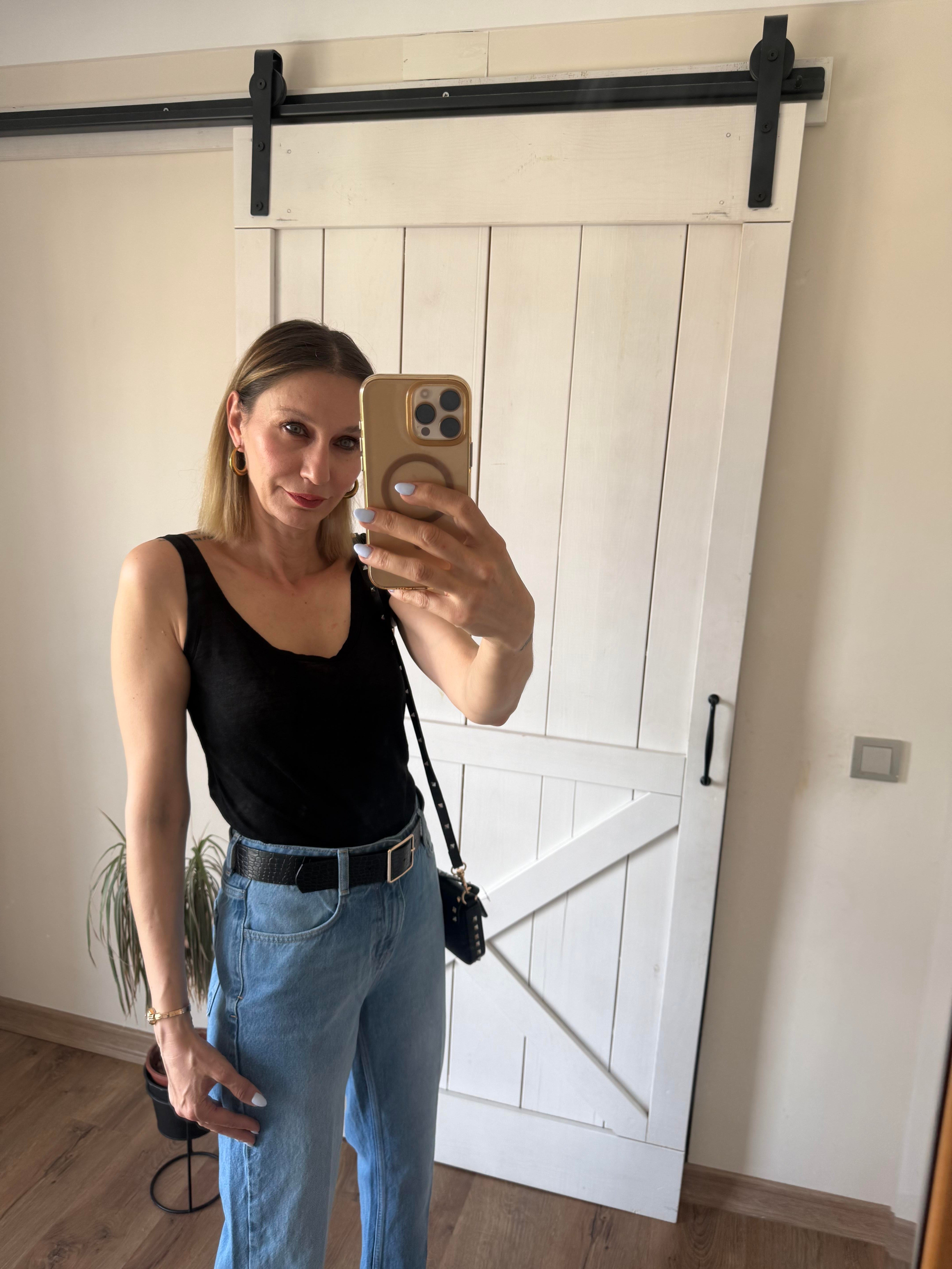 Keten Siyah Askılı Atlet