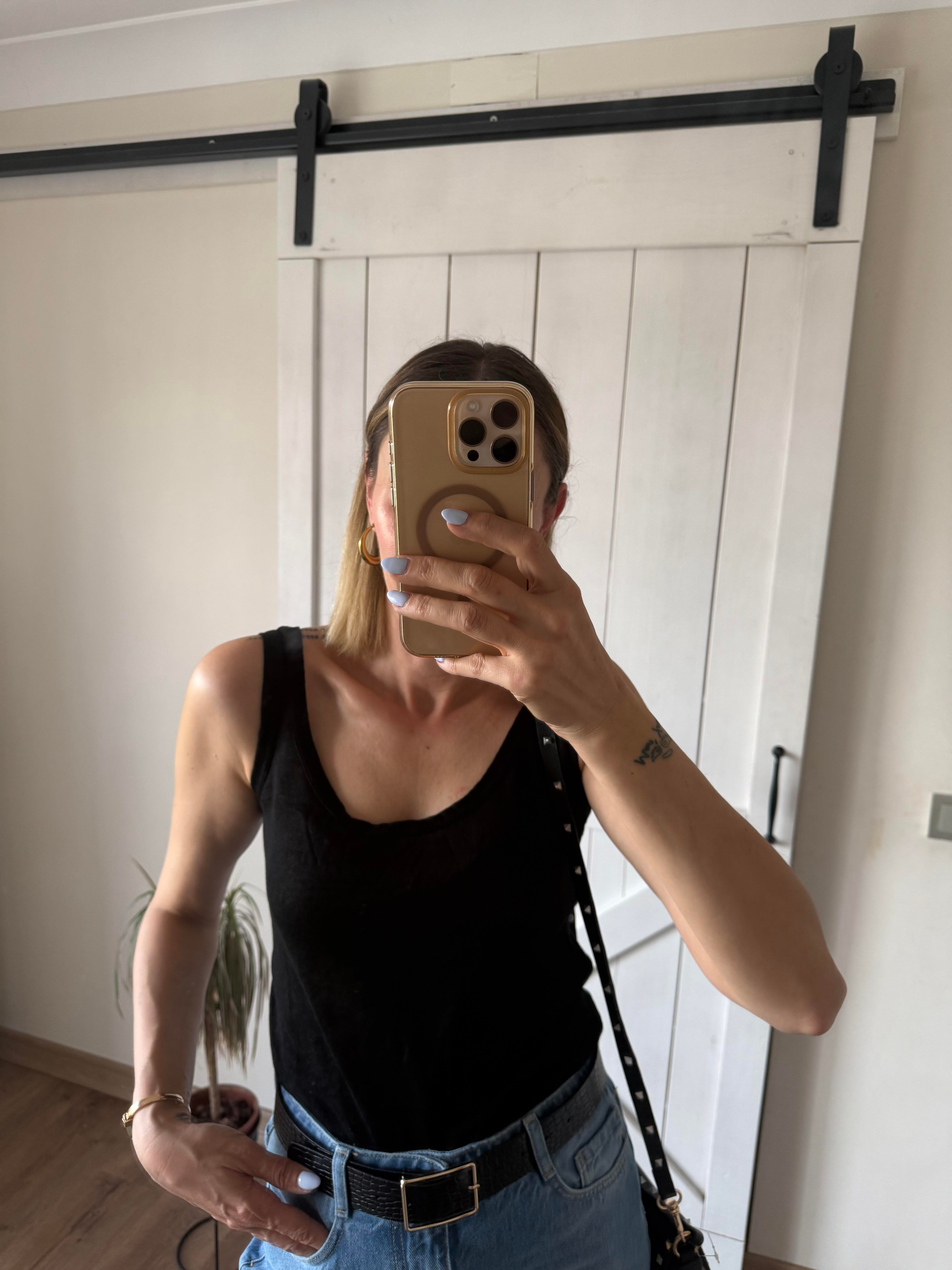 Keten Siyah Askılı Atlet