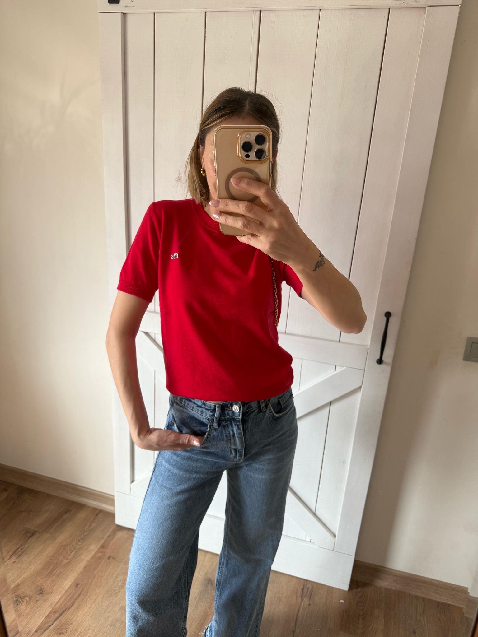 Kırmızı Triko Tshirt