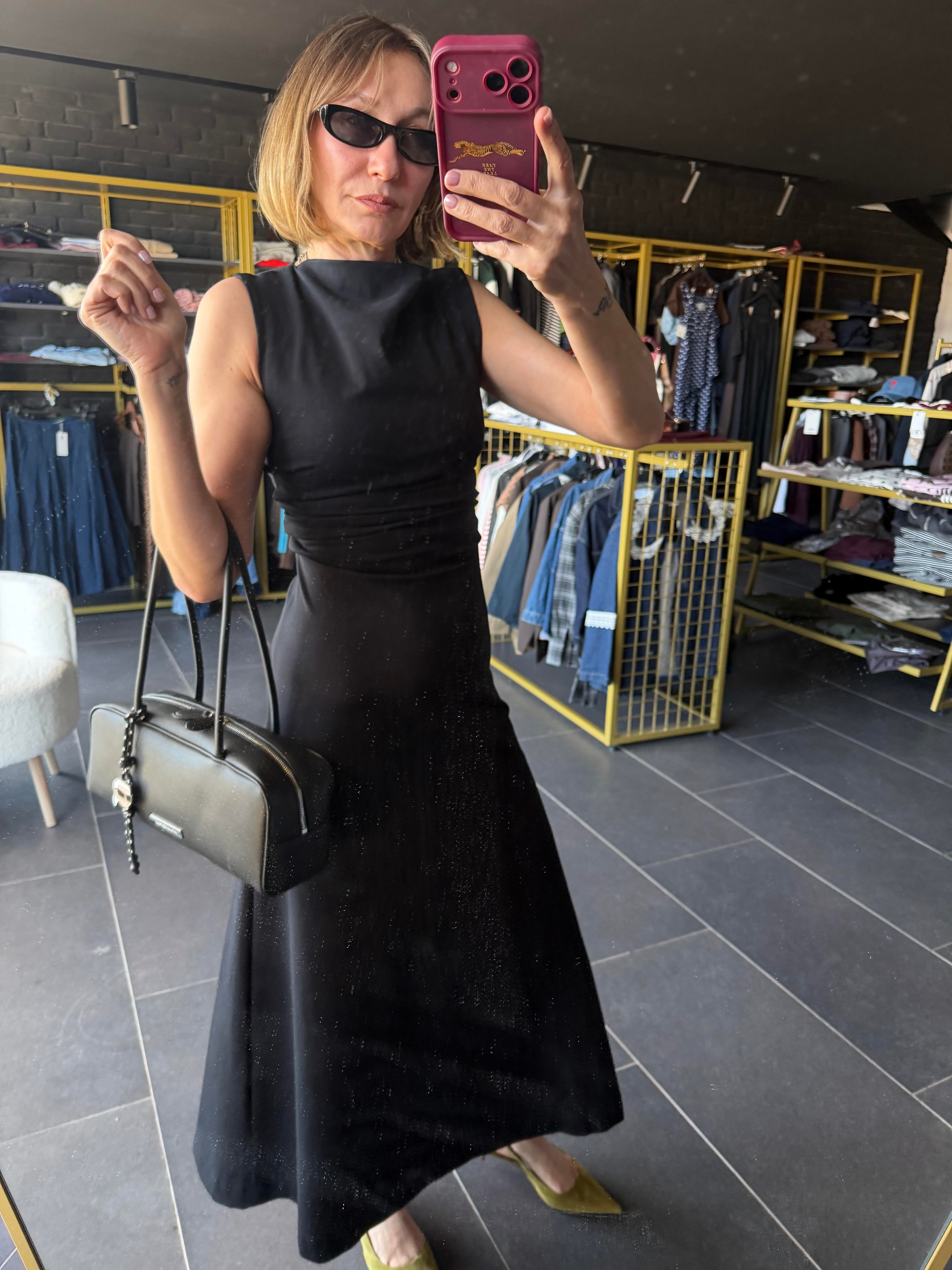 Kos Belden Drapeli  Elbise