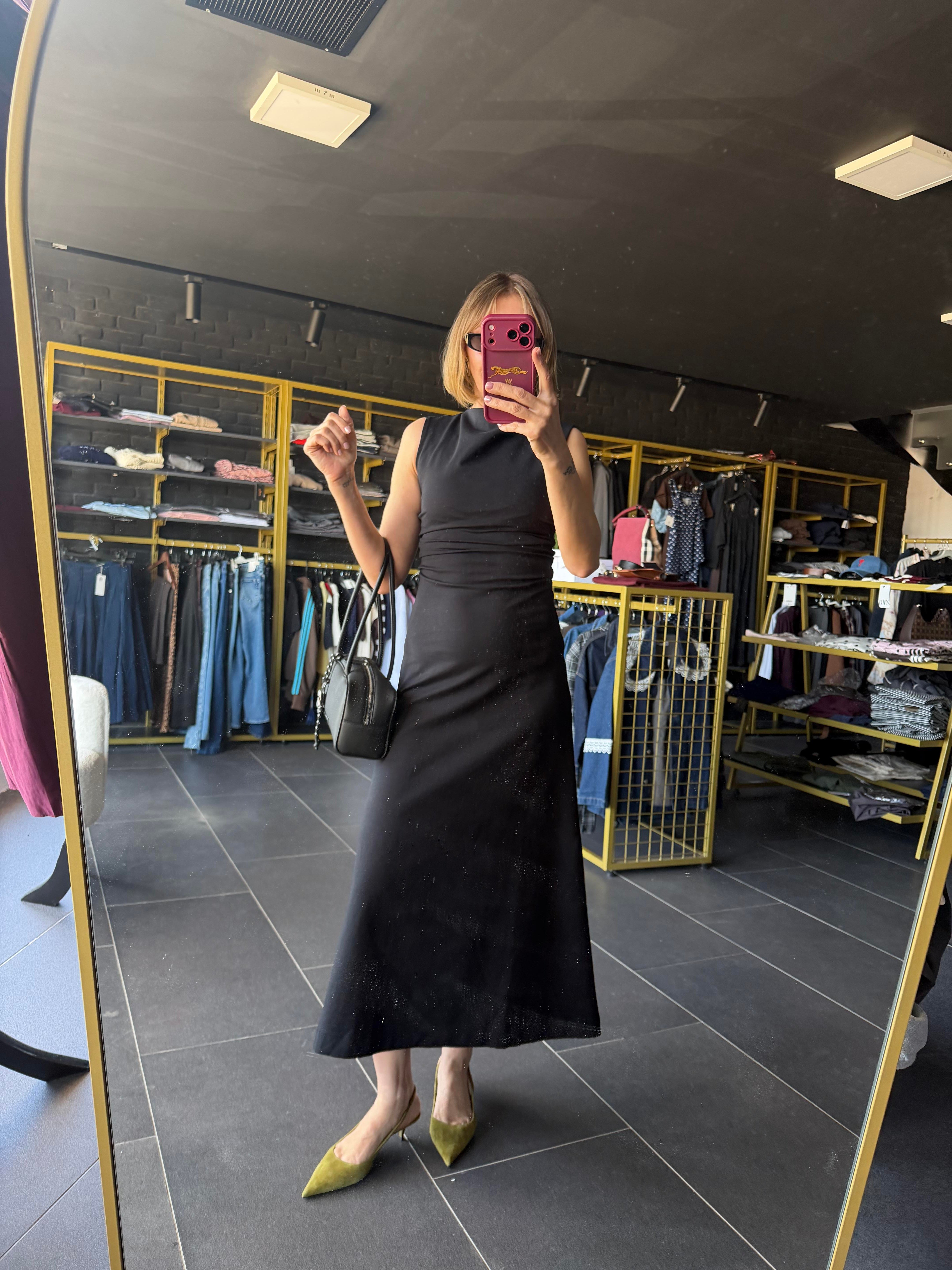 Kos Belden Drapeli  Elbise