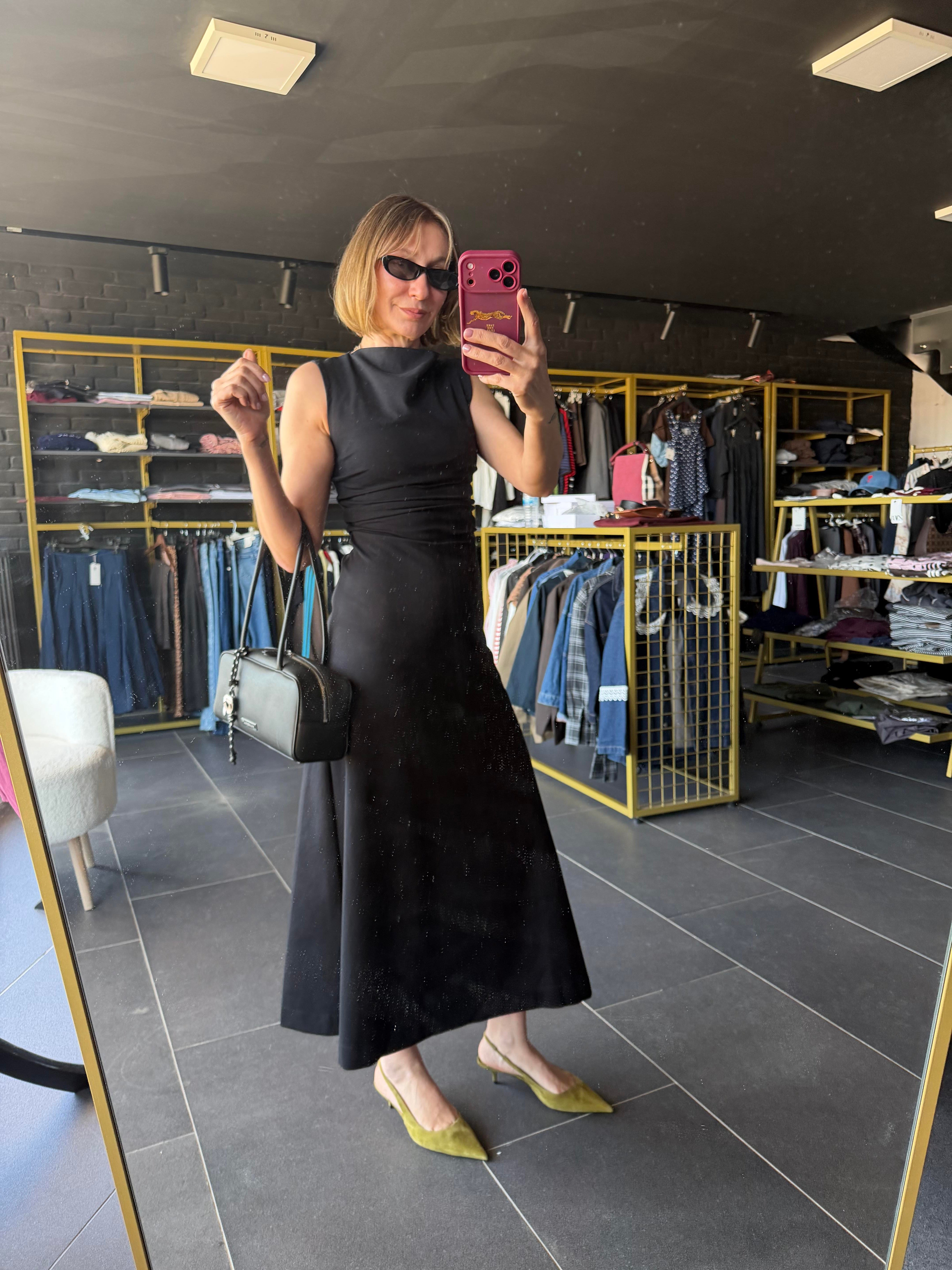 Kos Belden Drapeli  Elbise