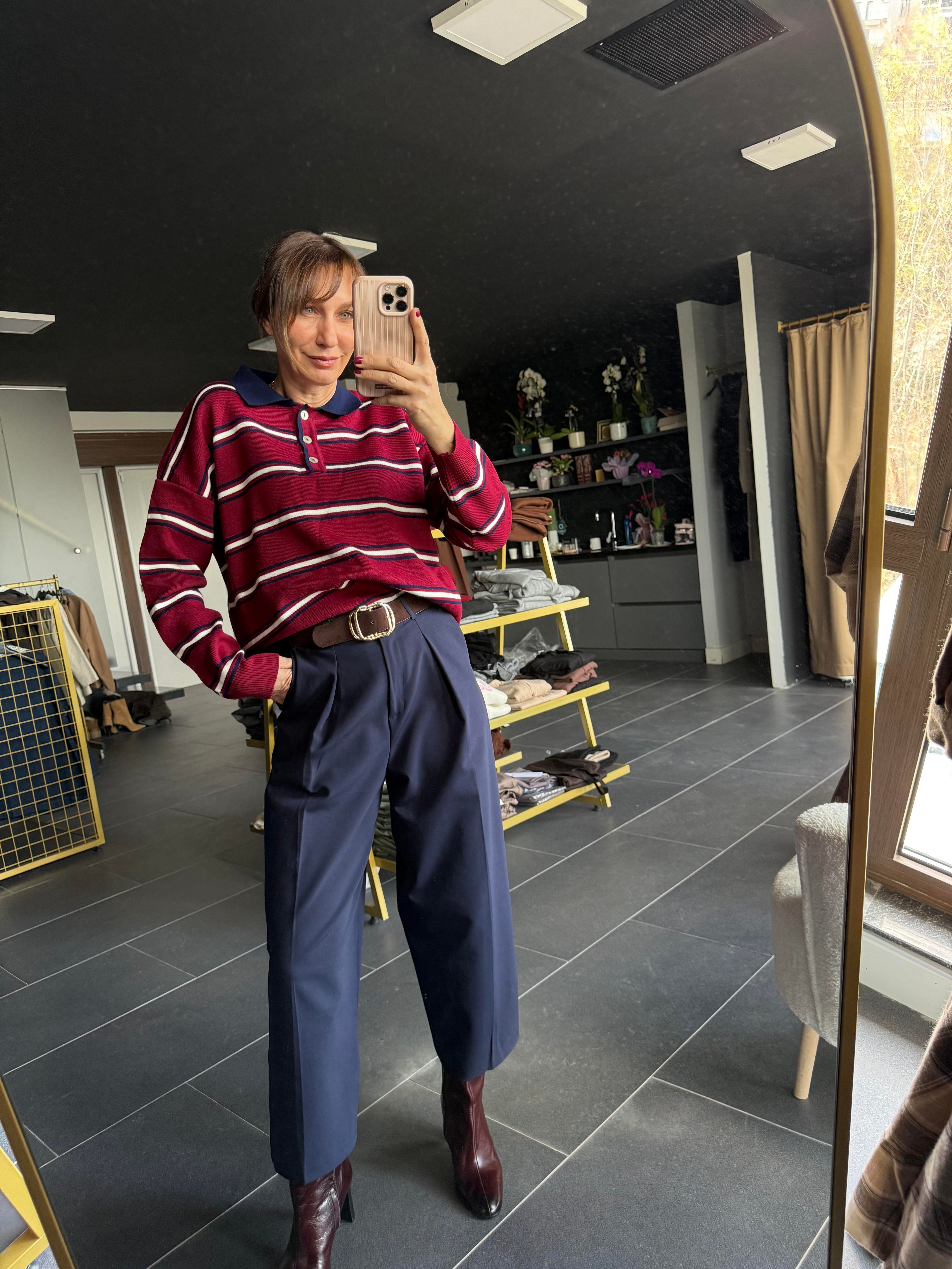 Kos Lacivert Kumaş Pantolon