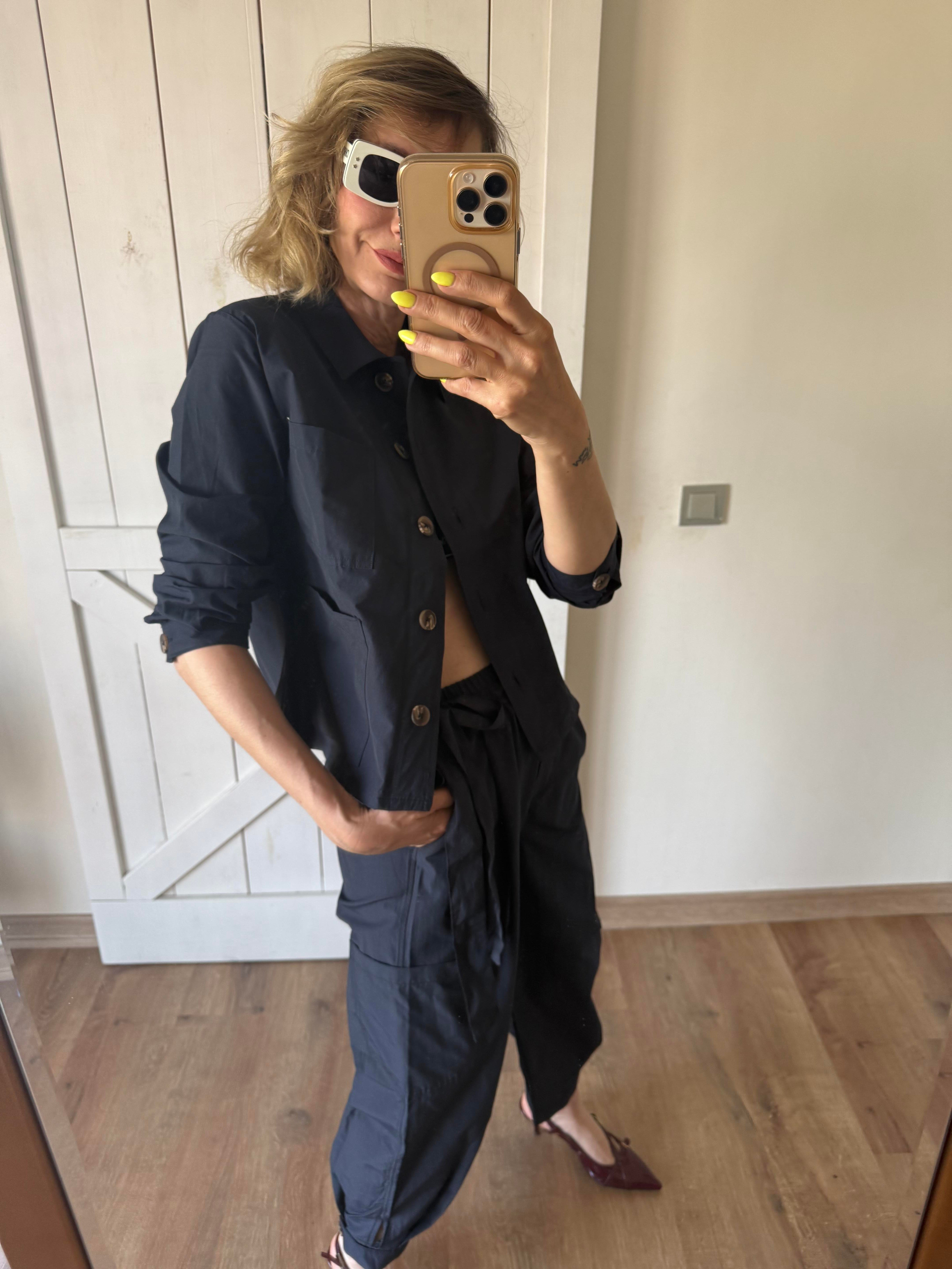 Kos Lacivert Pantolon Gömlek Takım