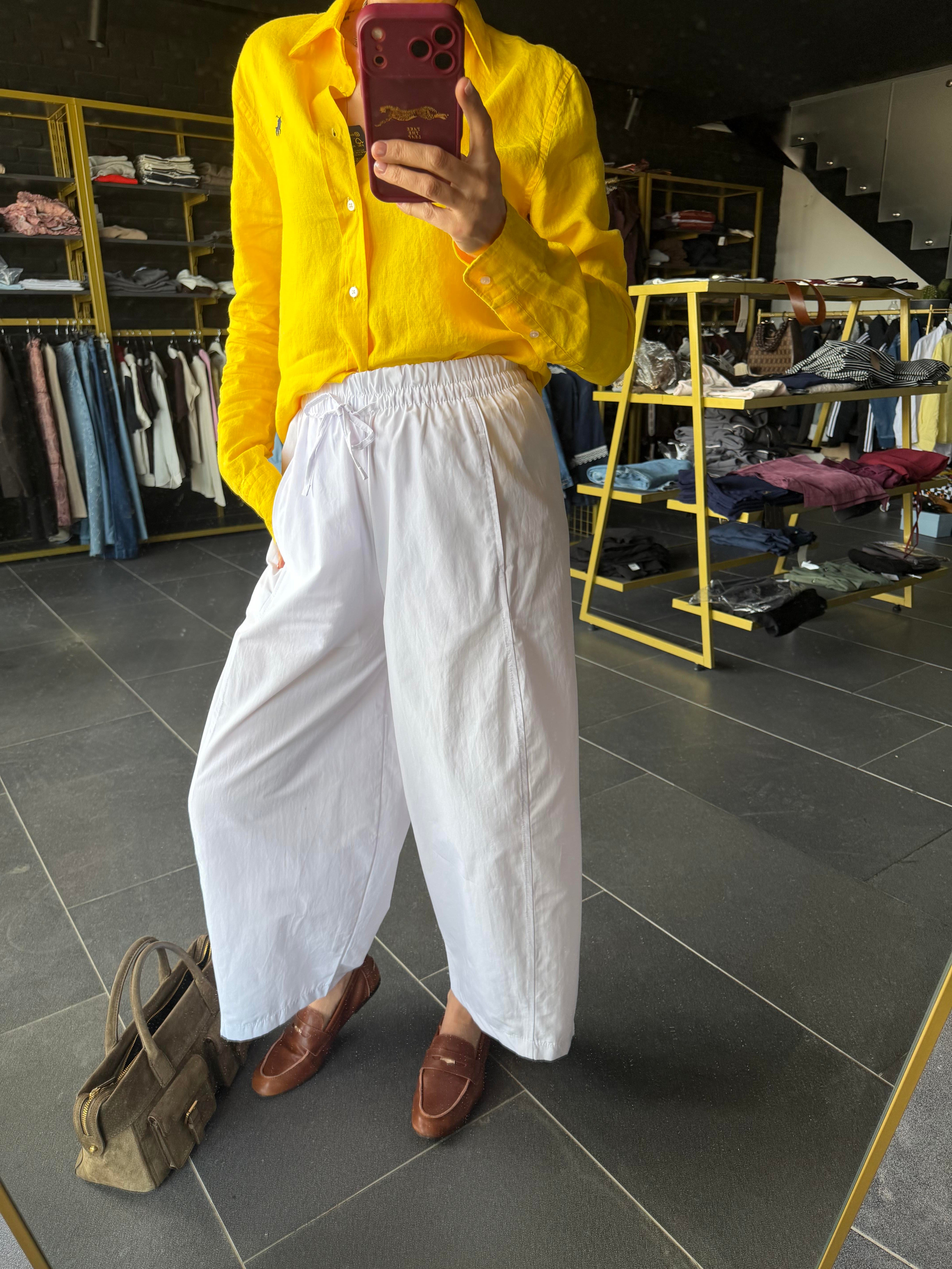 Kos Model Beyaz Pantolon