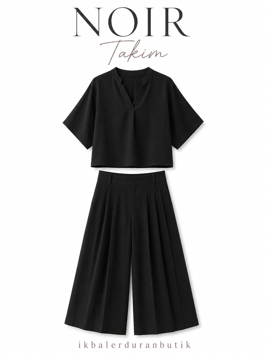 Kos Noir Bluz Pantolon Takım