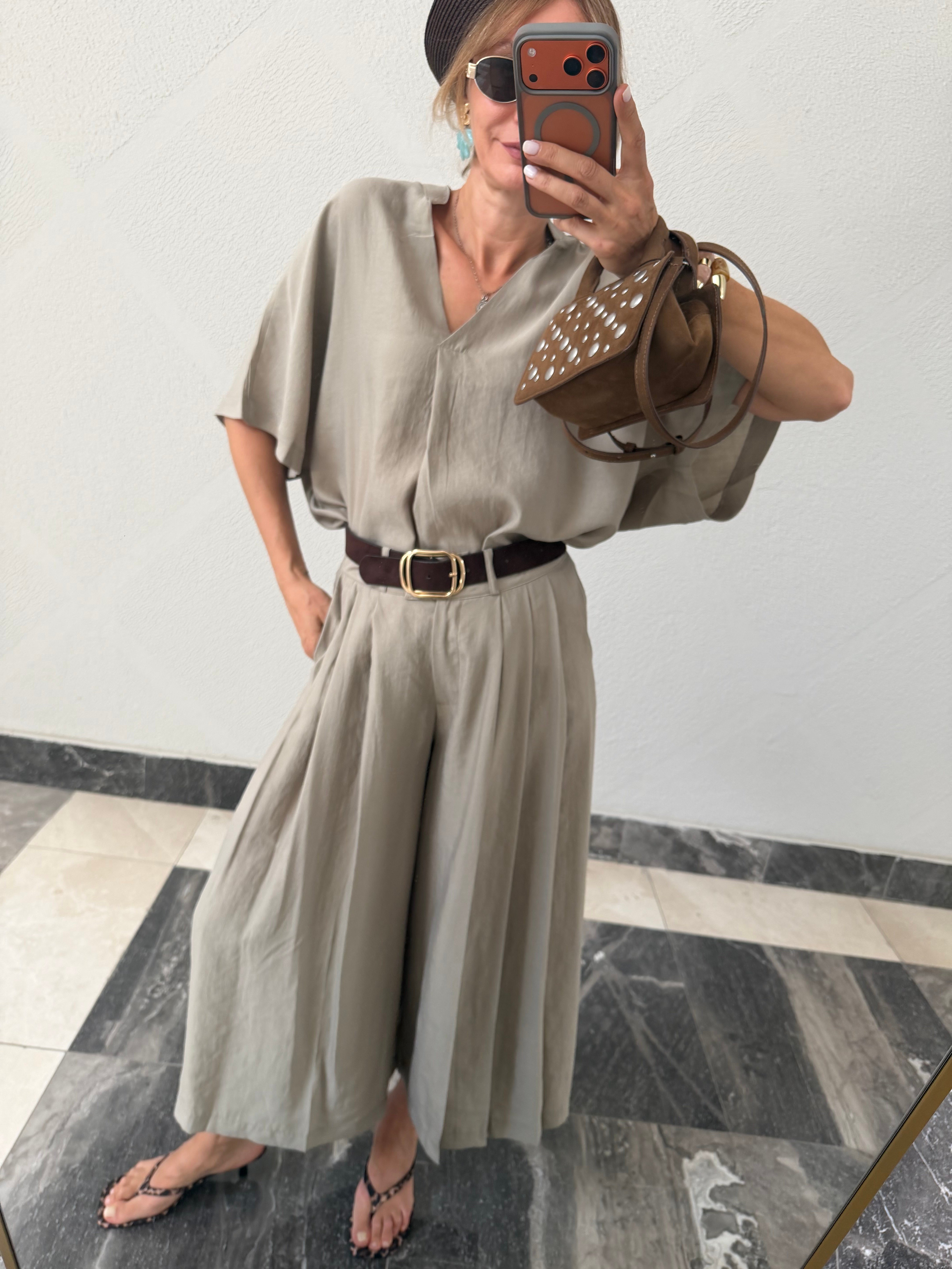 Kos Sand Bluz Pantolon Takım