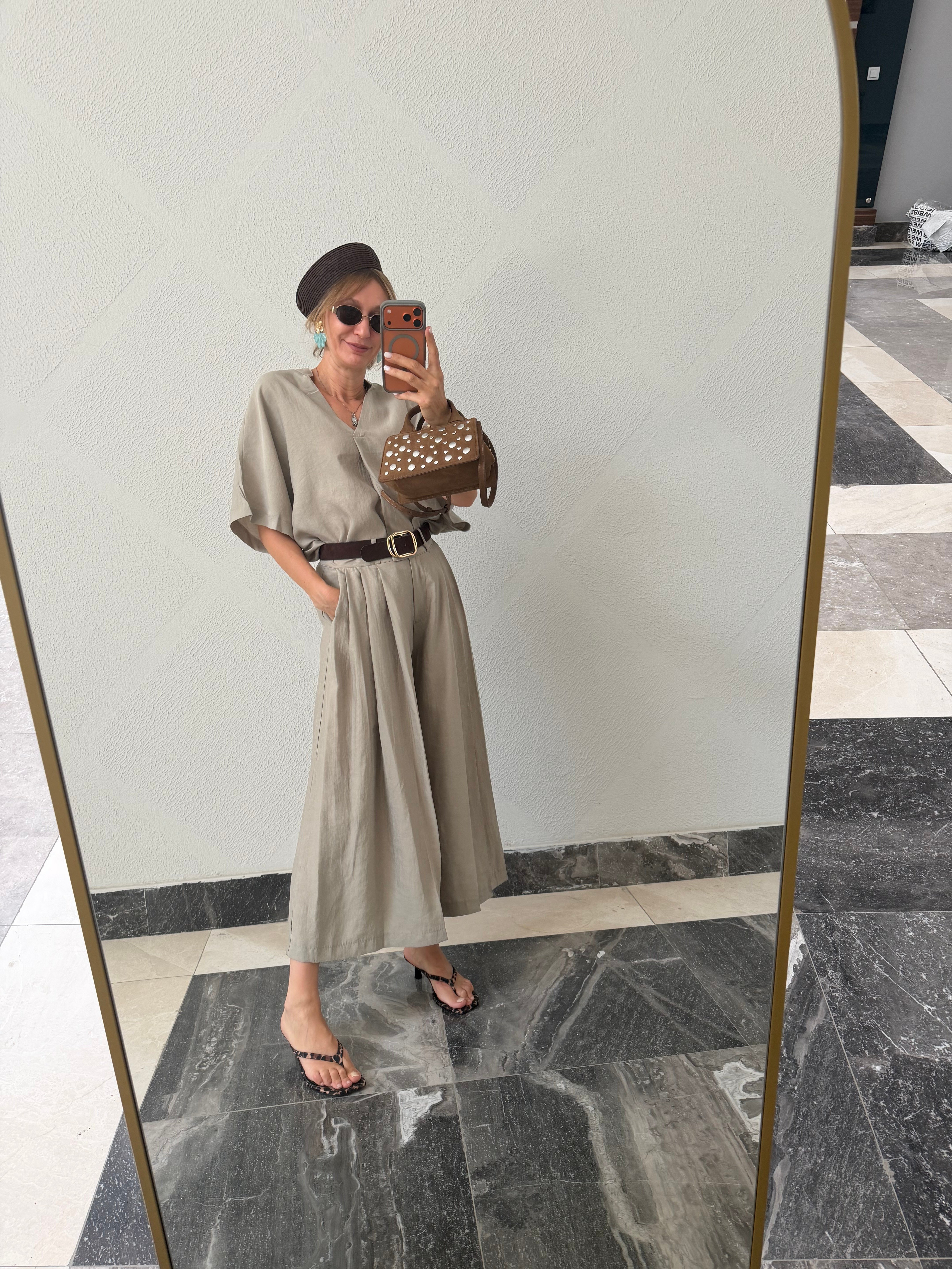 Kos Sand Bluz Pantolon Takım