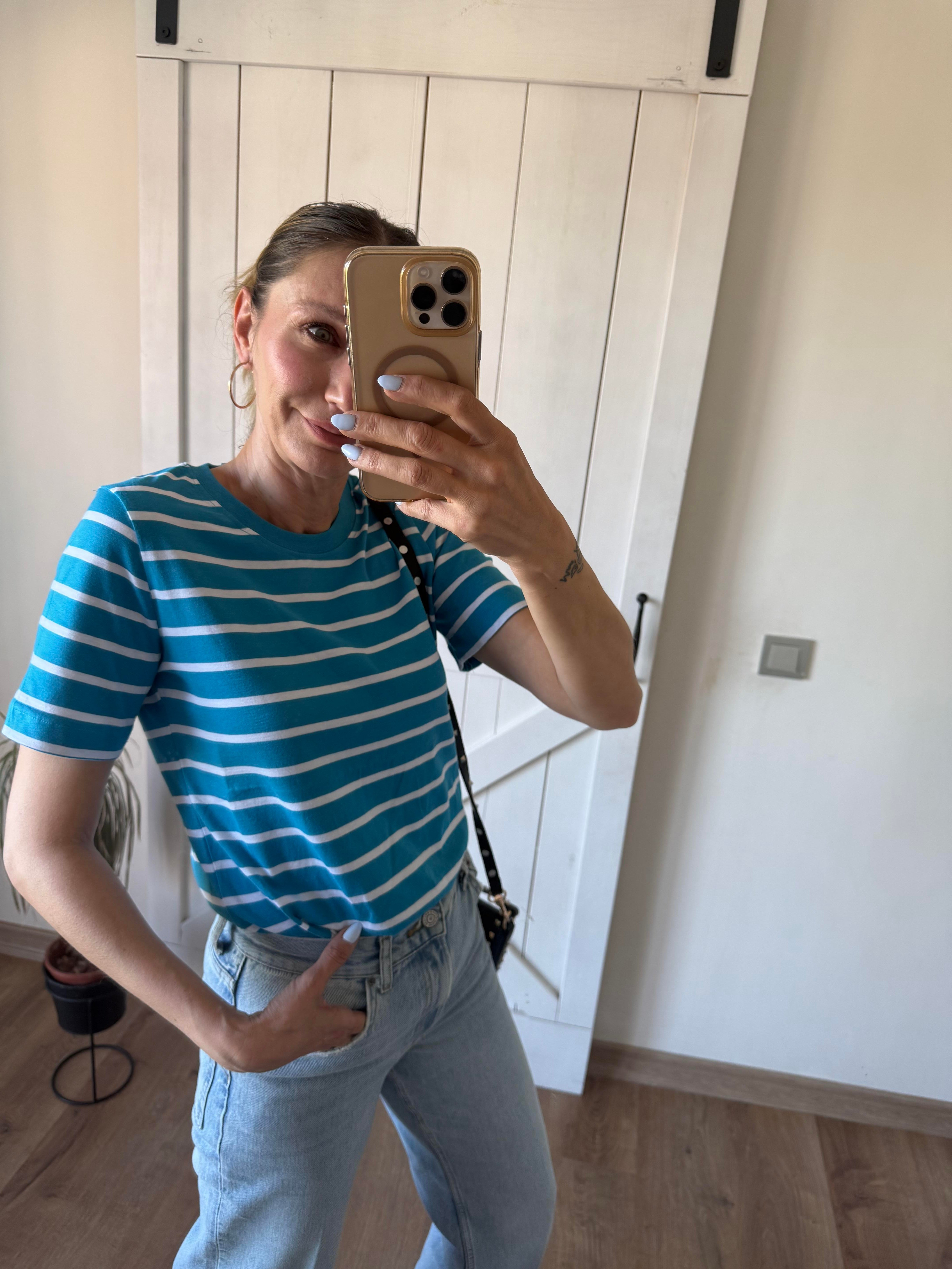 Koss Mavi Çizgili Tshirt