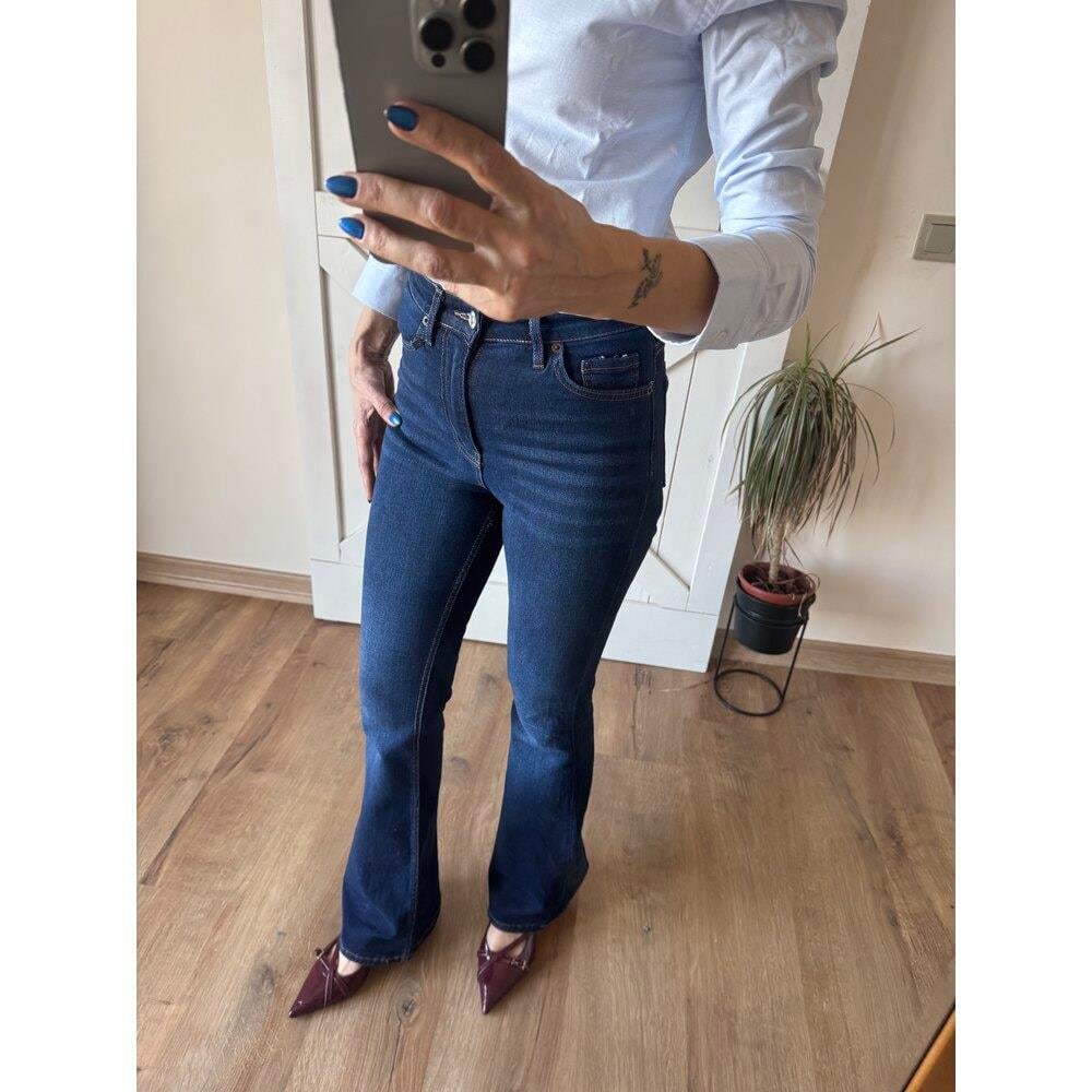 Koyu Lacivert Kar Yıkamalı Jean Pantolon