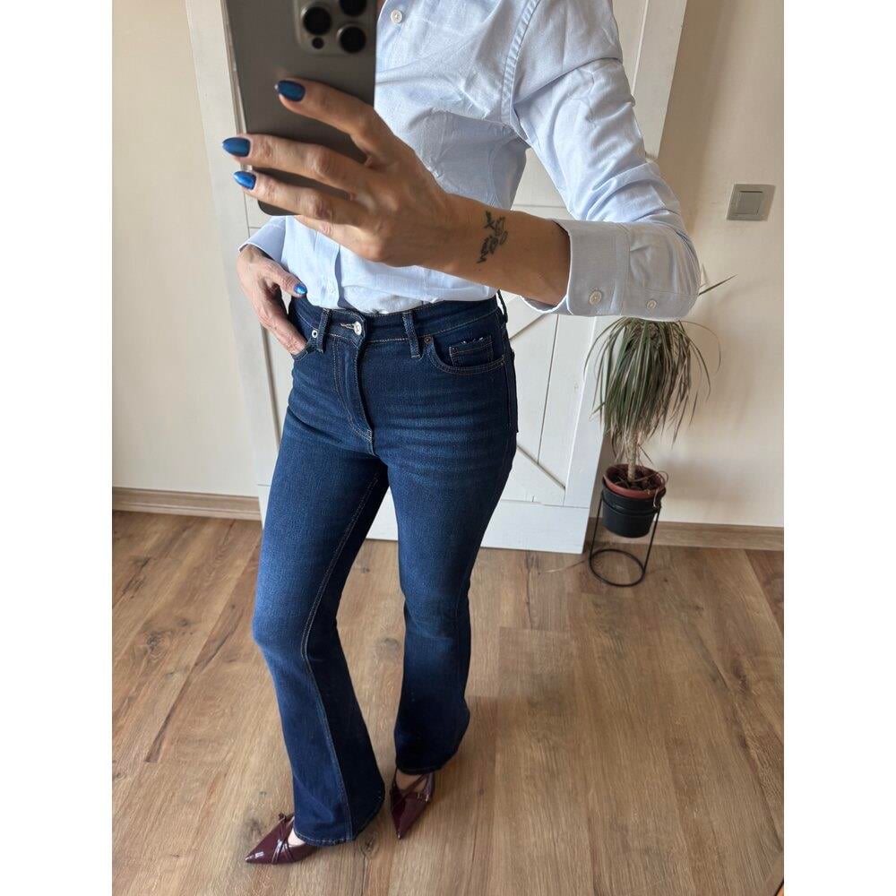 Koyu Lacivert Kar Yıkamalı Jean Pantolon