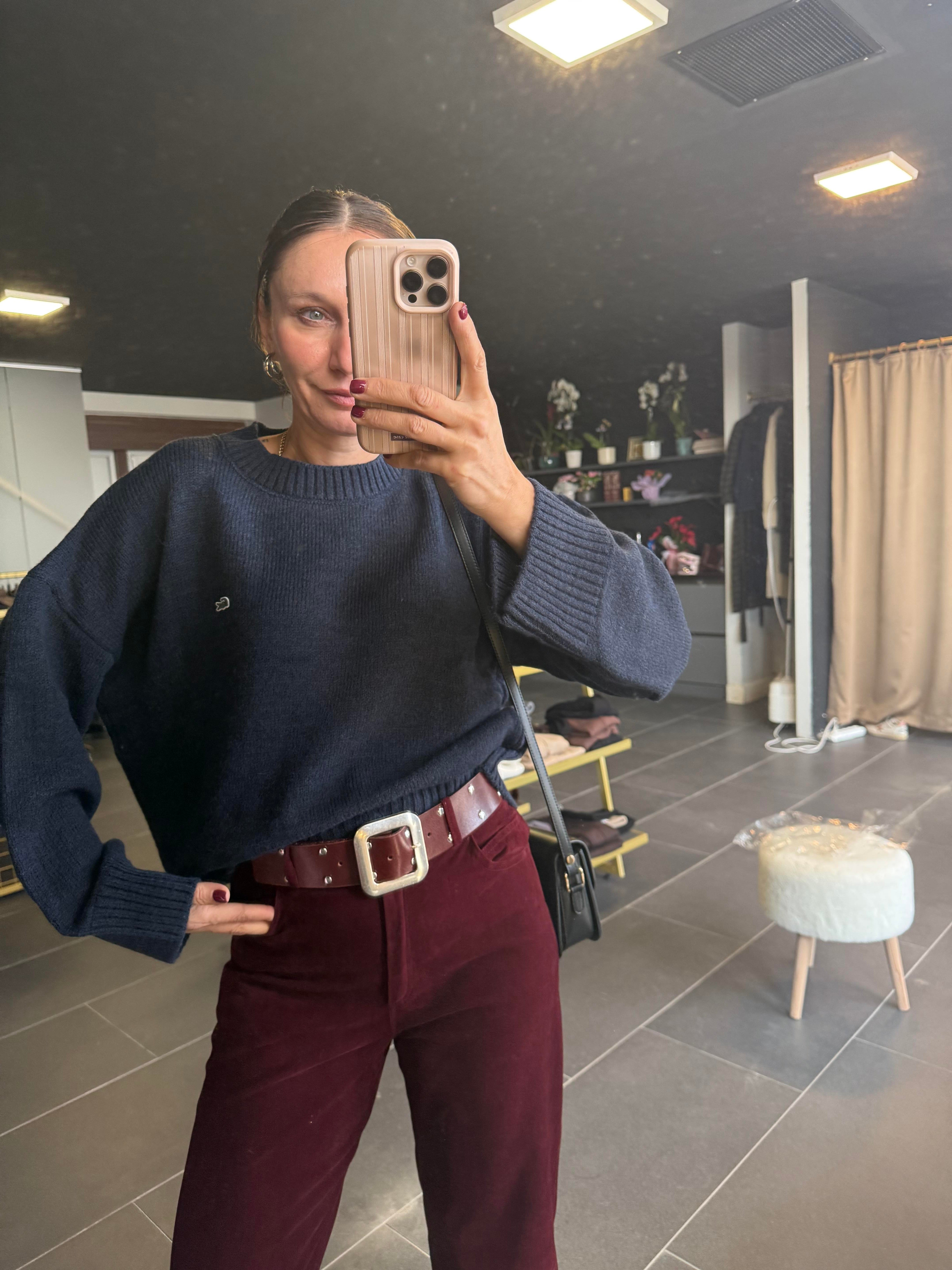 Lacivert Basic Kazak