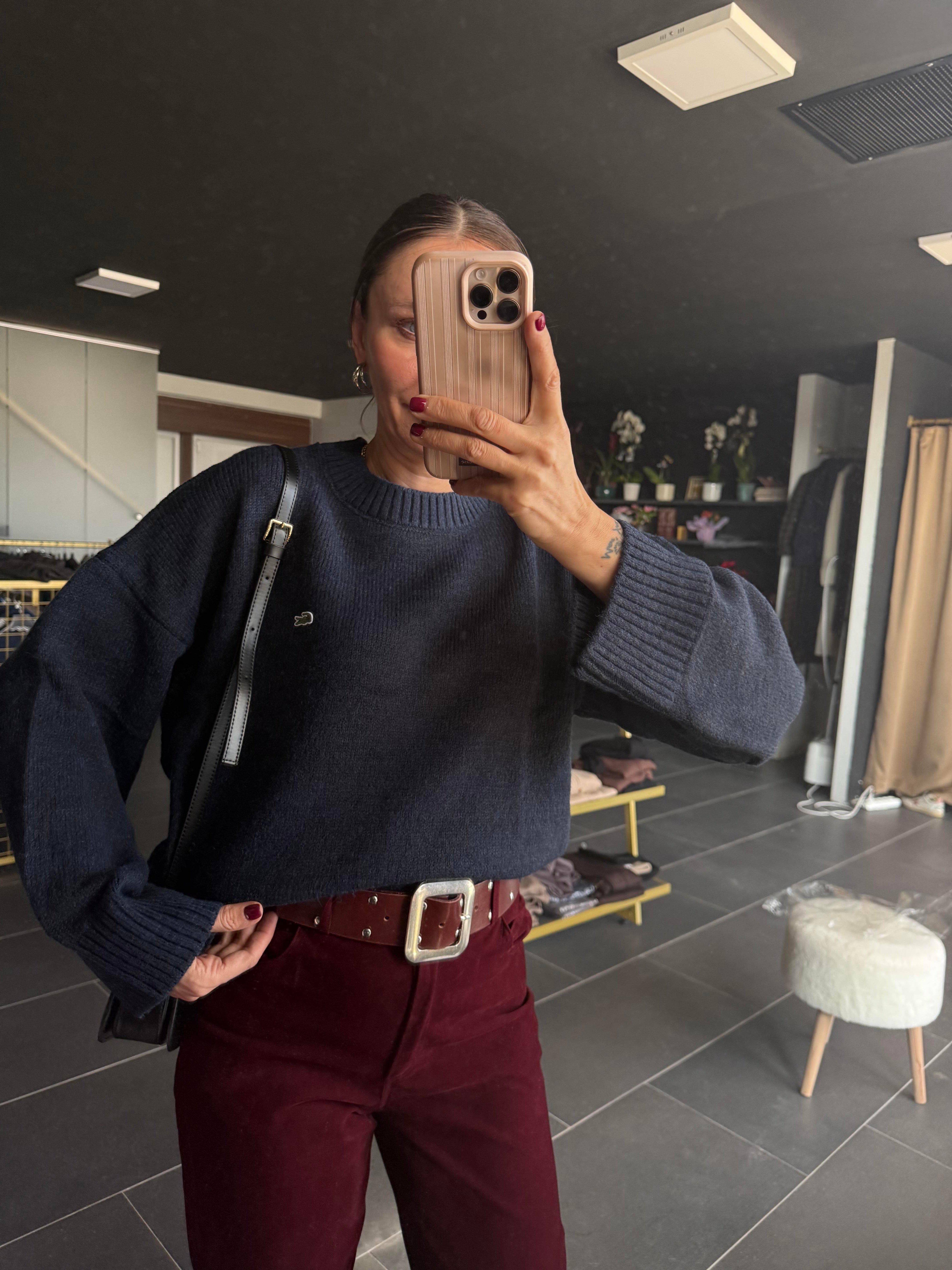 Lacivert Basic Kazak