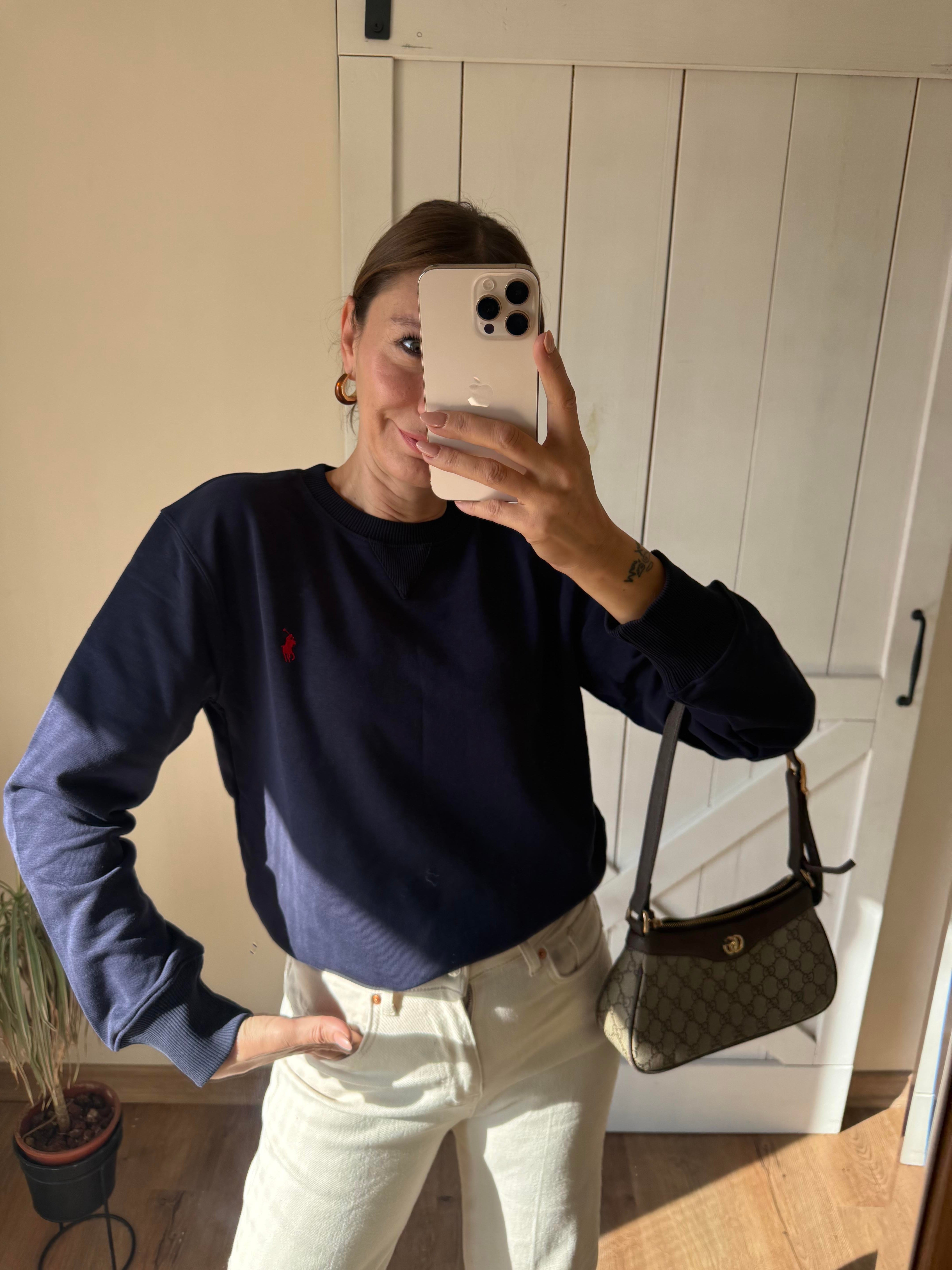 Lacivert Basic Sweatshirt Denny