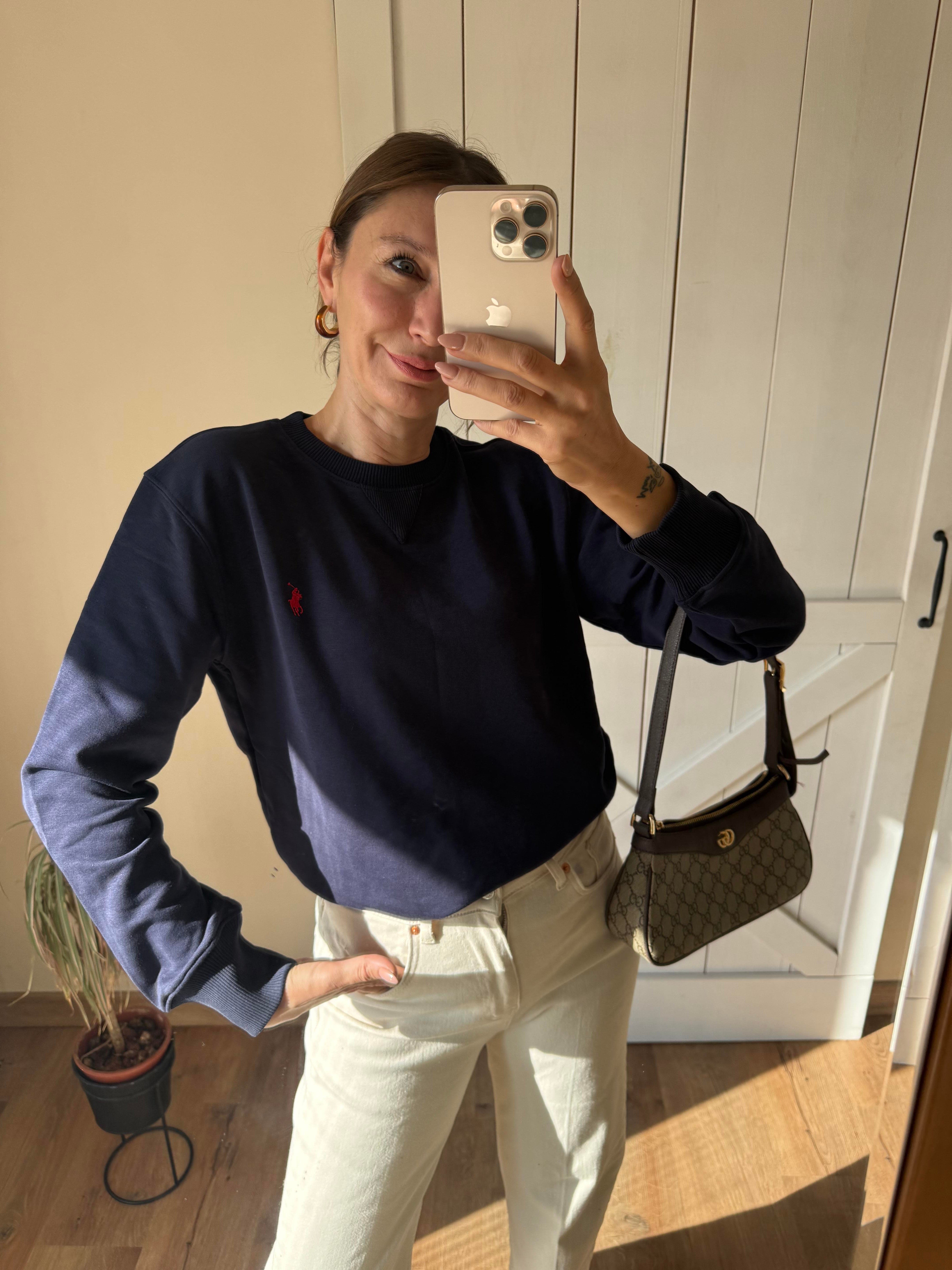 Lacivert Basic Sweatshirt Denny