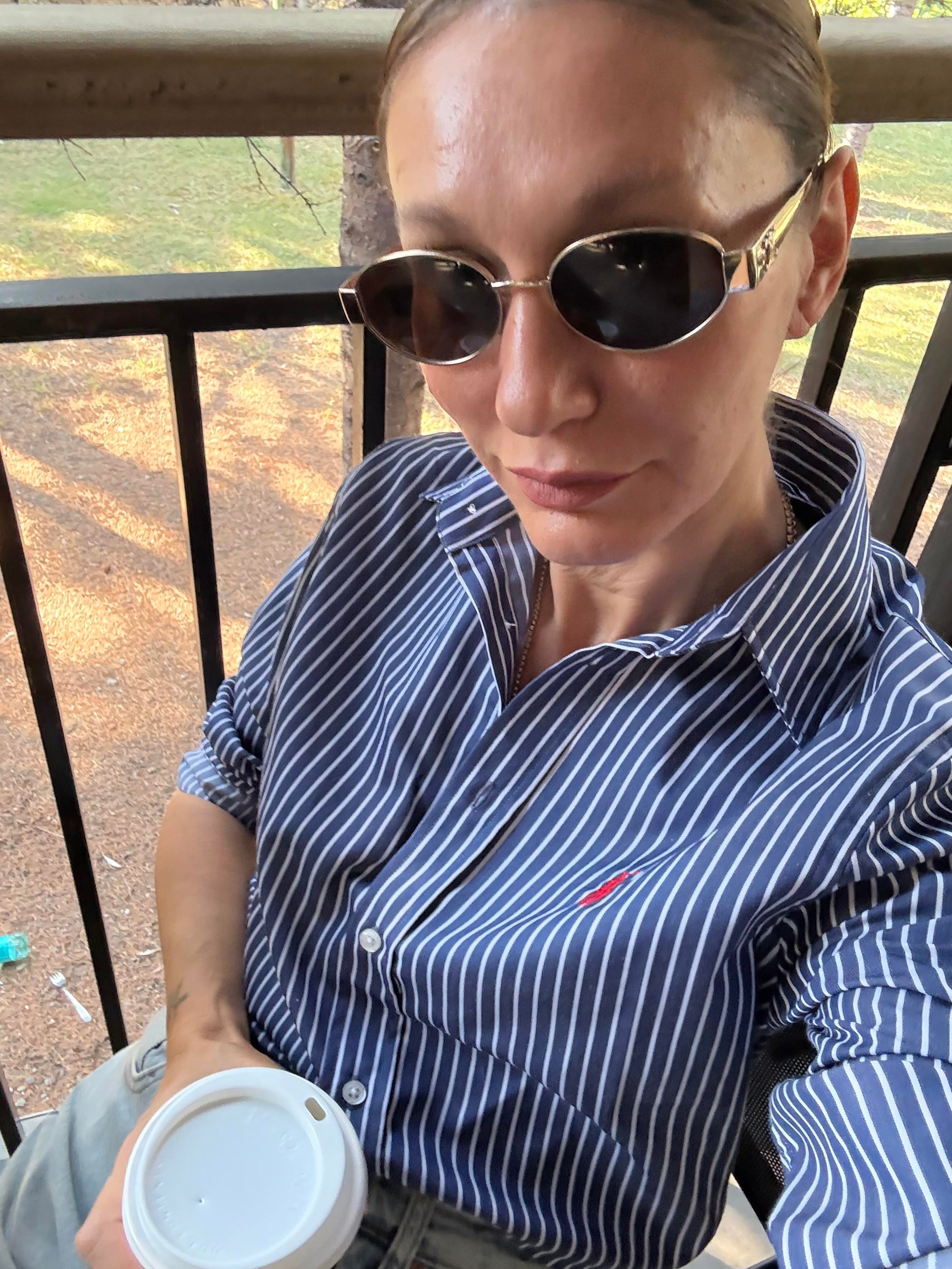 Lacivert Çizgili Pre Gömlek