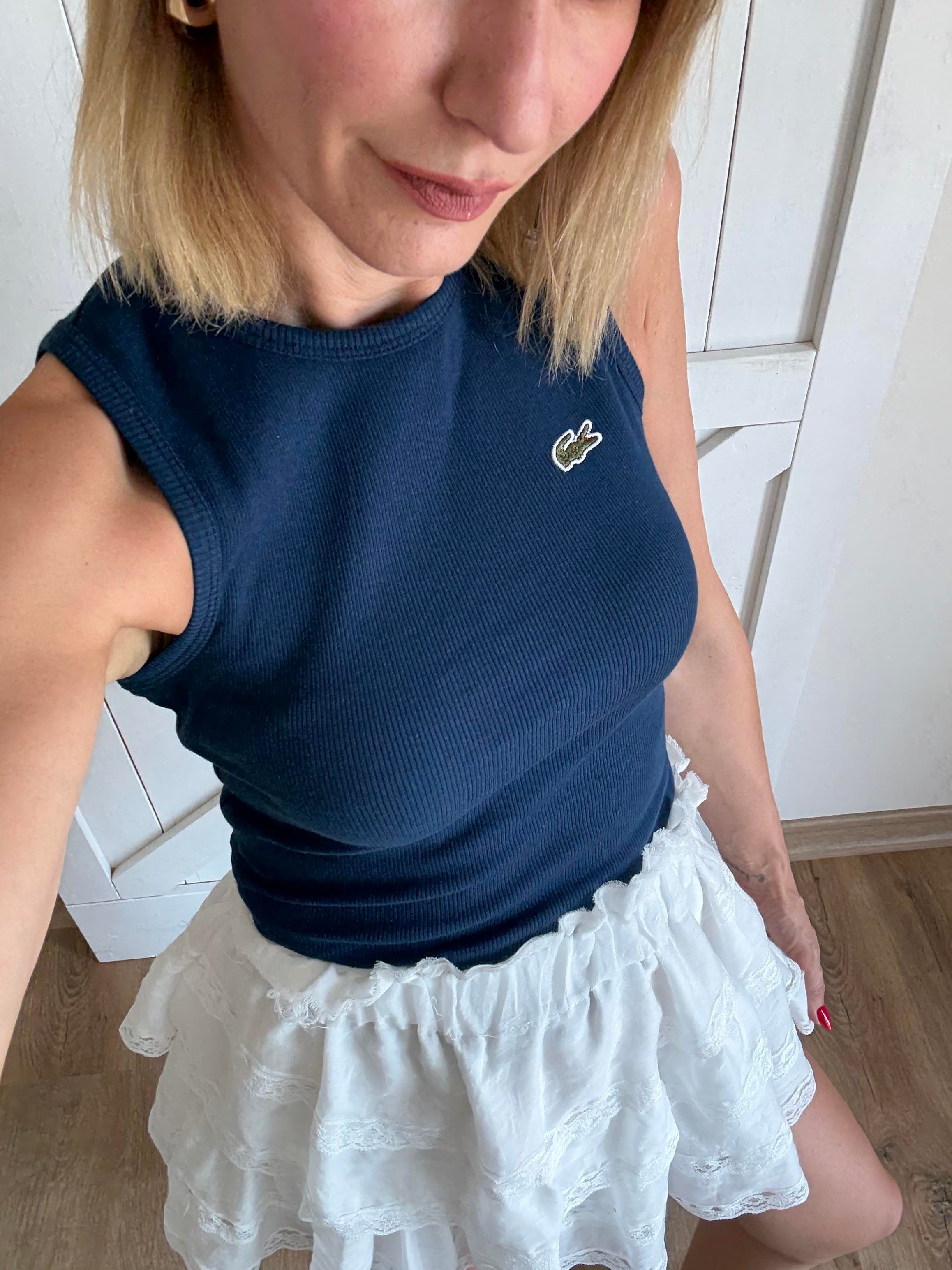 Lacivert Fitilli Halter Atlet