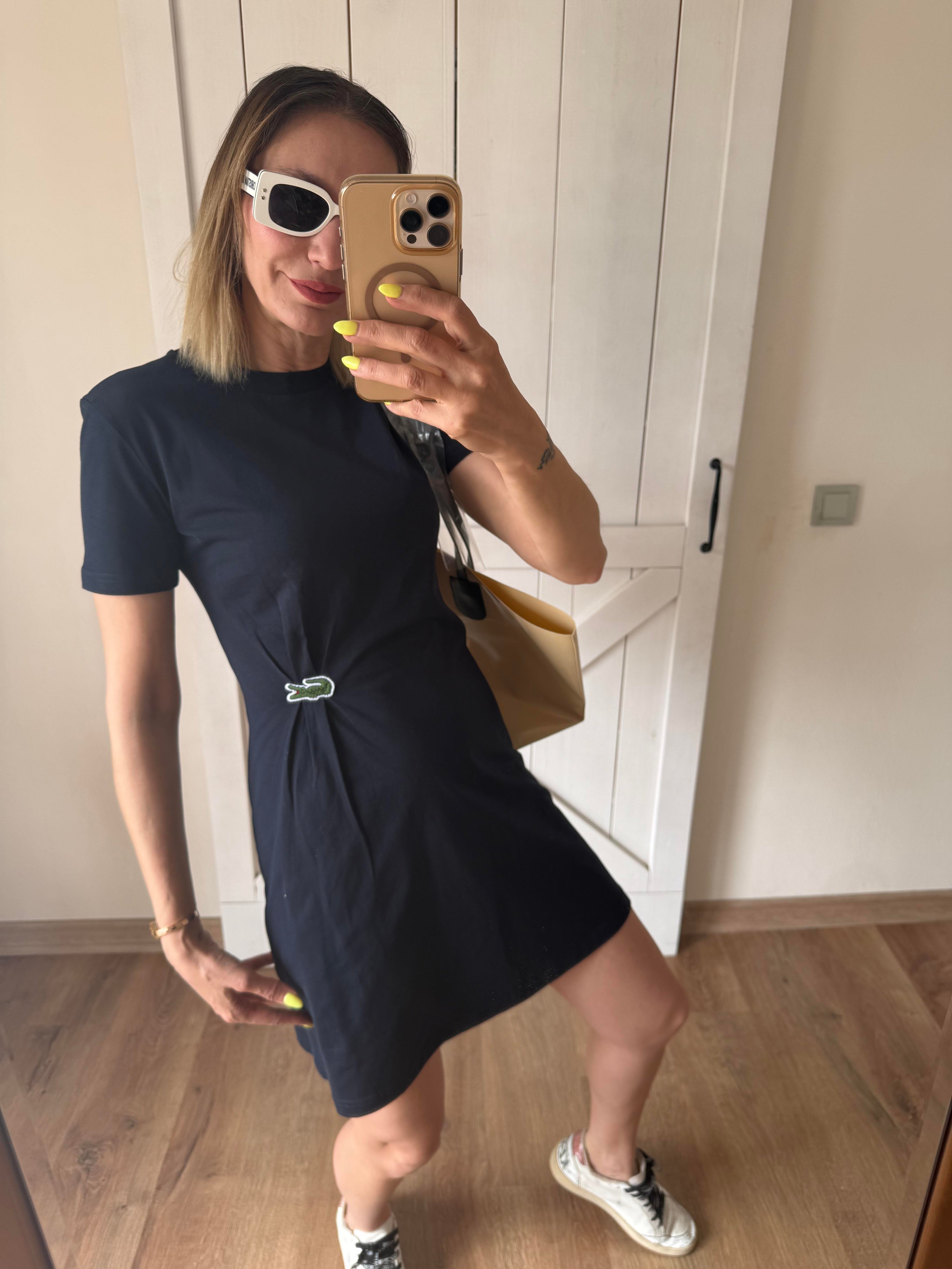 Lacivert Regular Fit Elbise