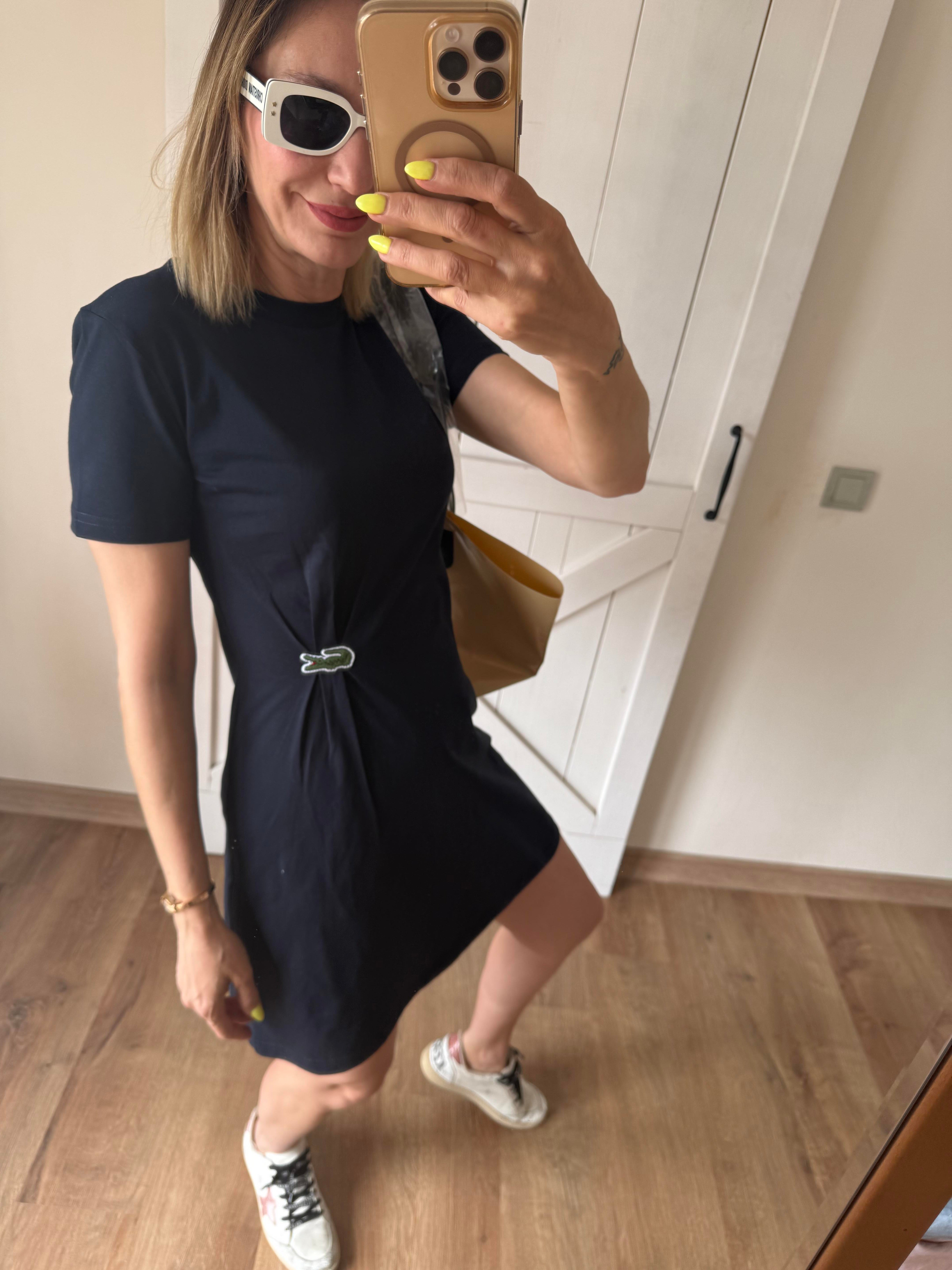 Lacivert Regular Fit Elbise