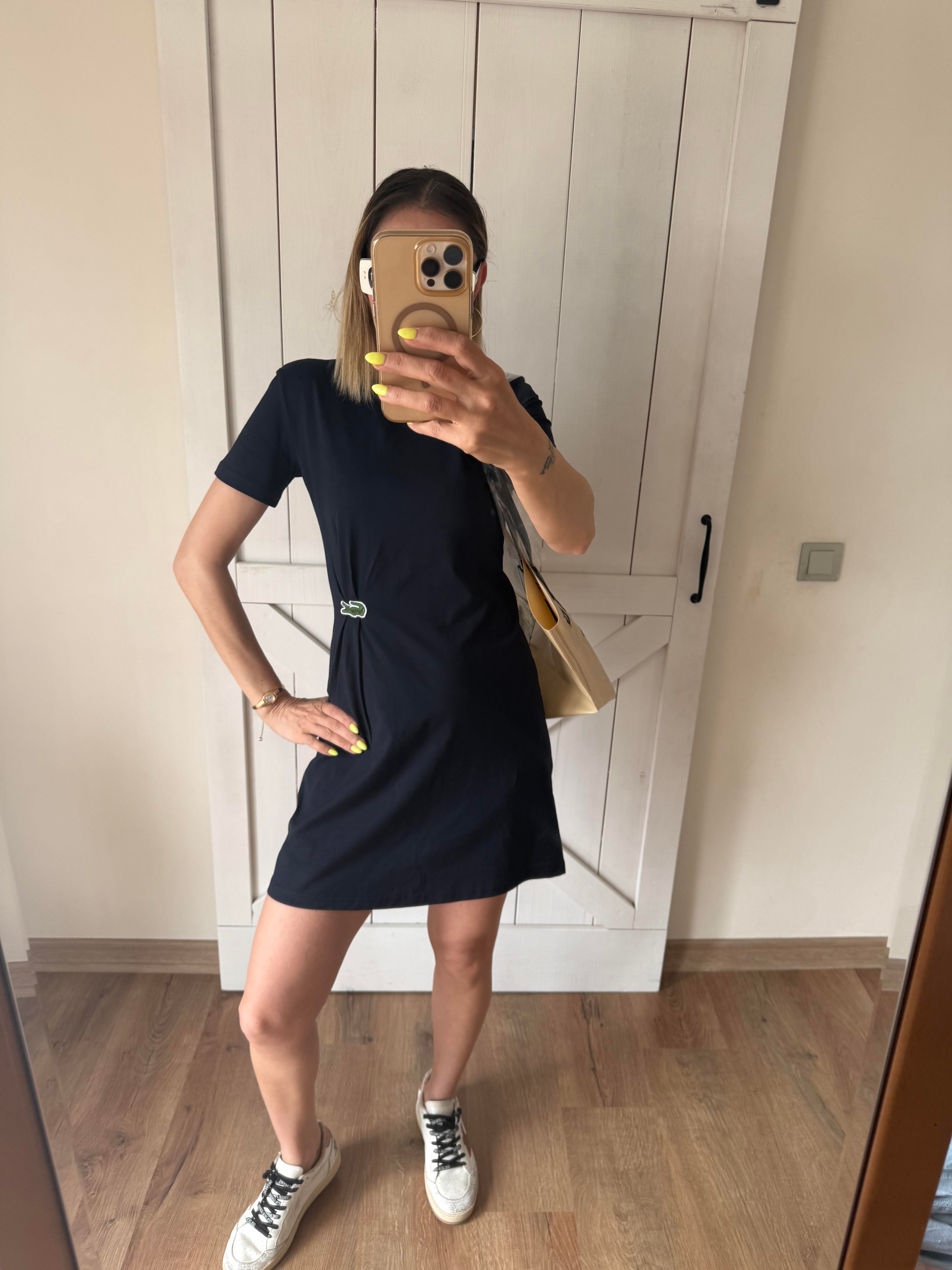 Lacivert Regular Fit Elbise