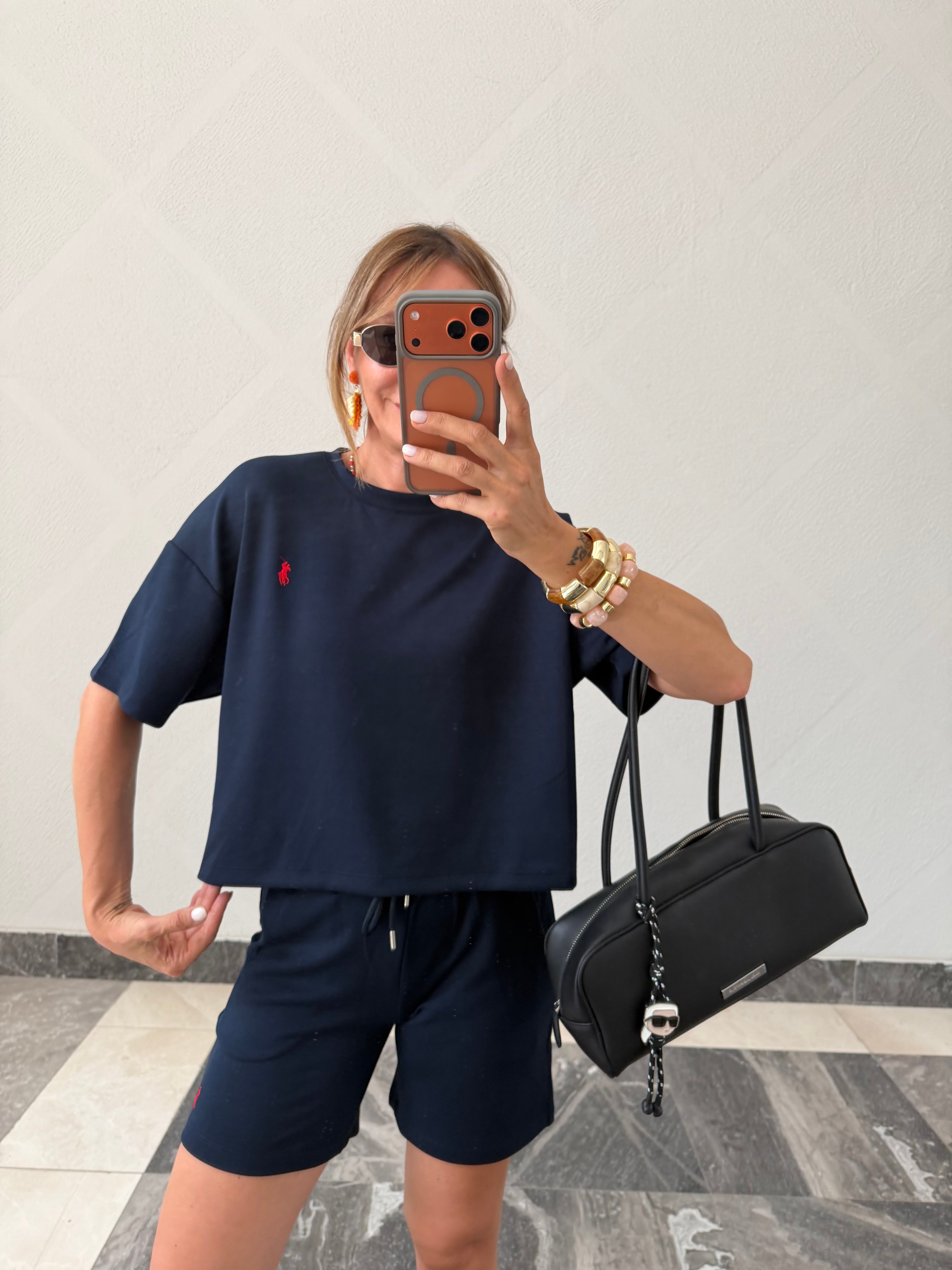 Lacivert Şort Tshirt Takım