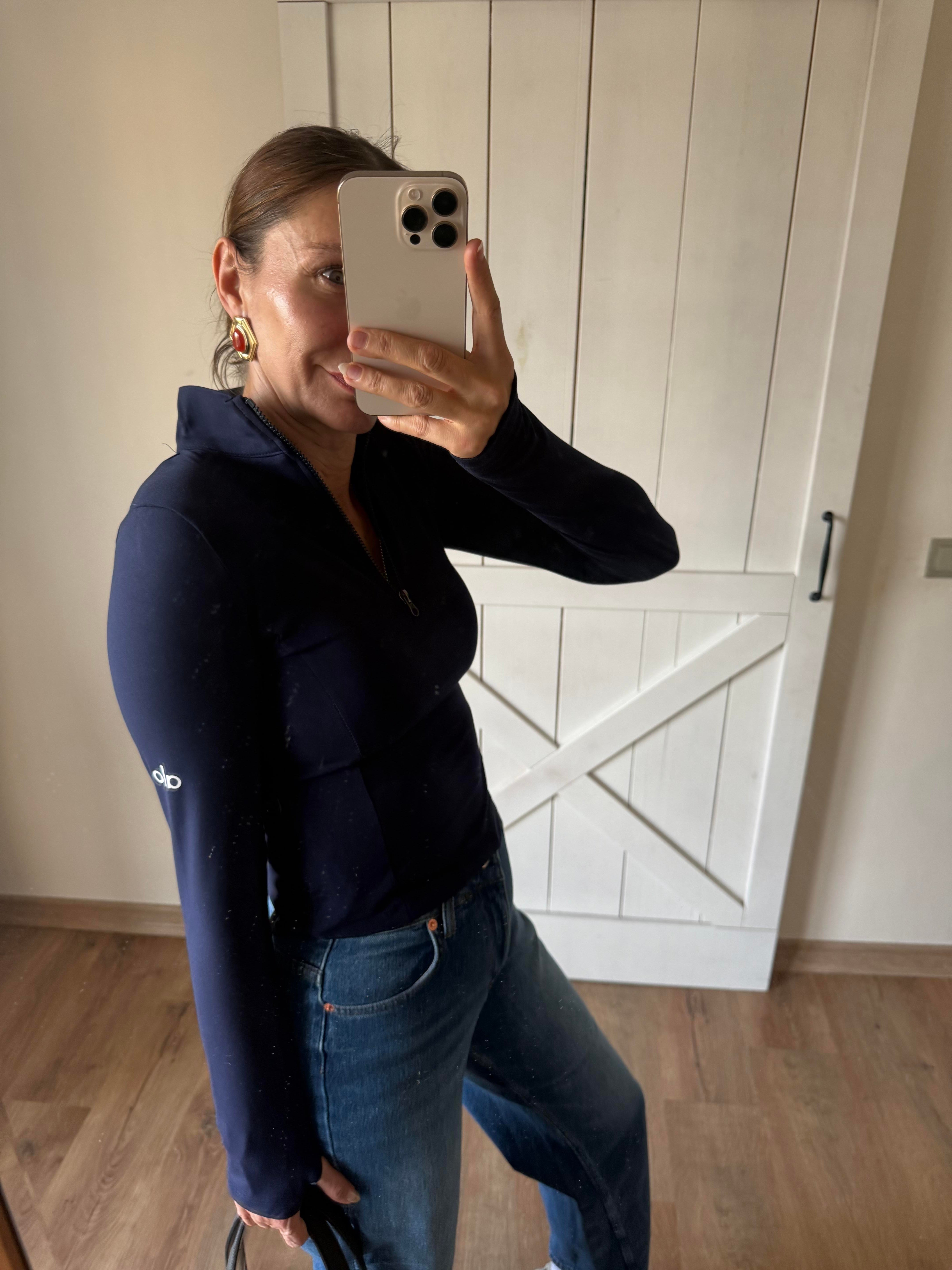 Lacivert Uzun Kollu Alosoft Runner