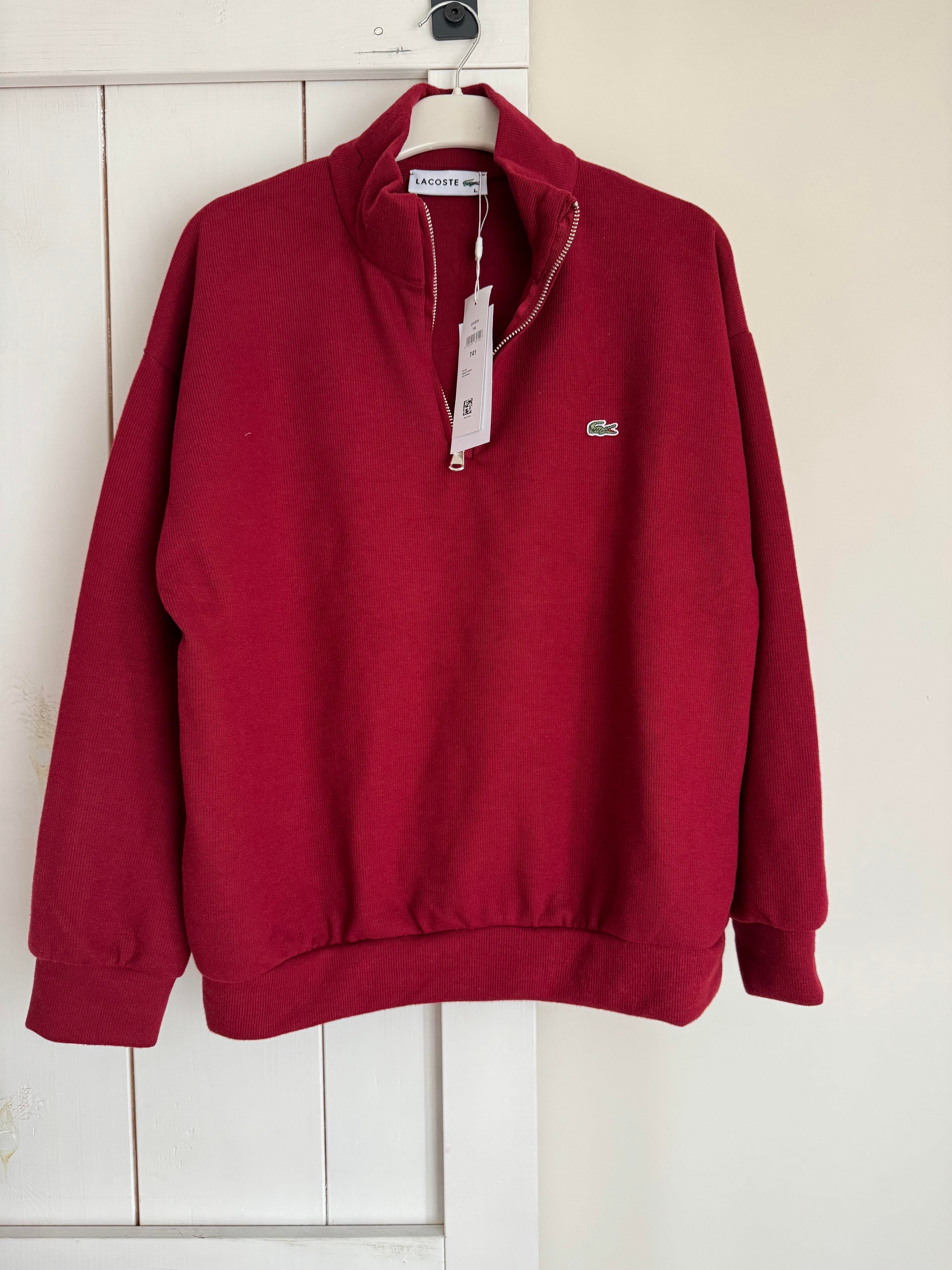 Lcs Bordo Yarım Fermuarlı