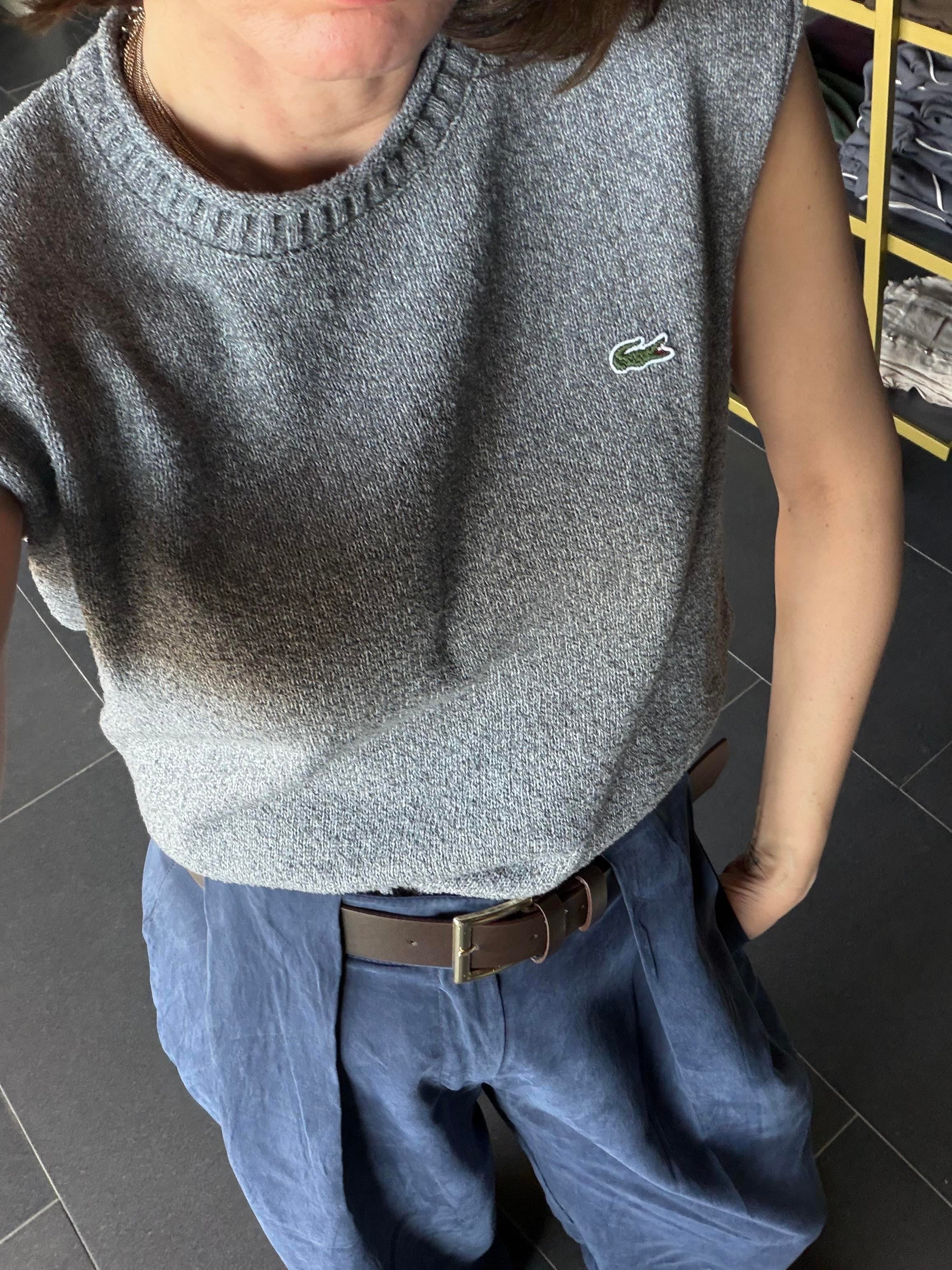 Lcs Gri Sıfır Kol Triko