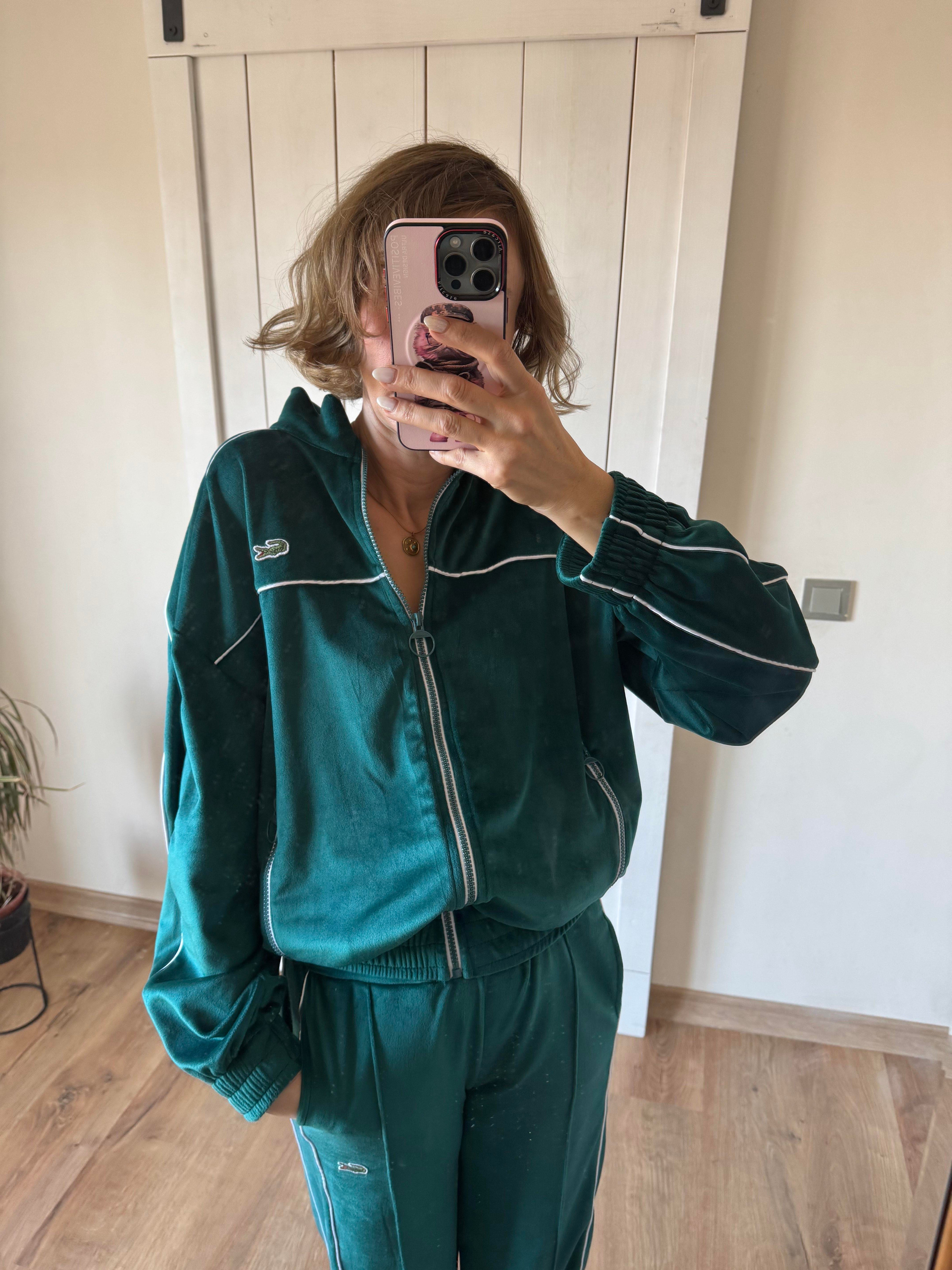 Lcs Kadife Koyu Yeşil Eşofman Takım