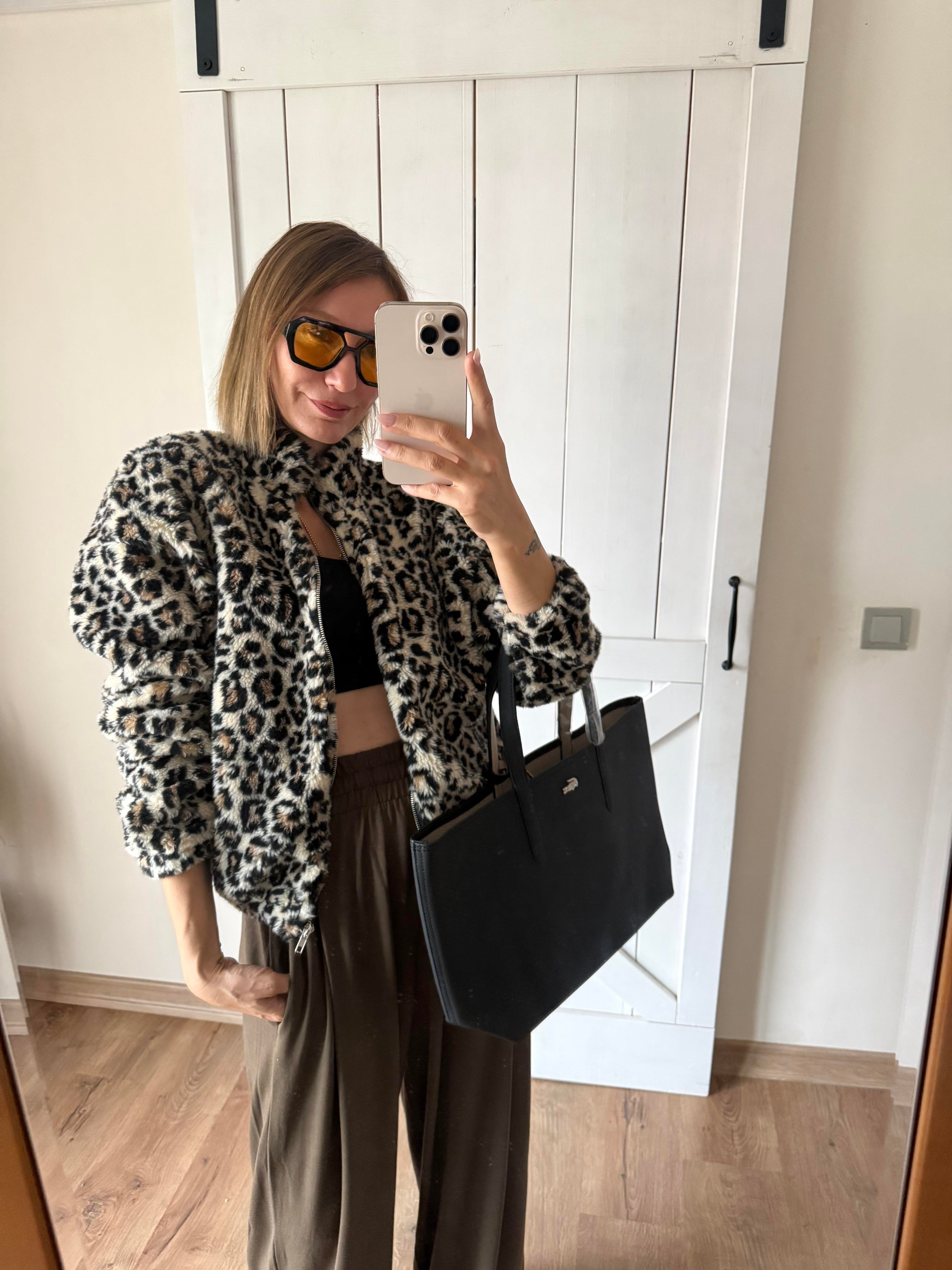 Leopar Asos Peluş Mont