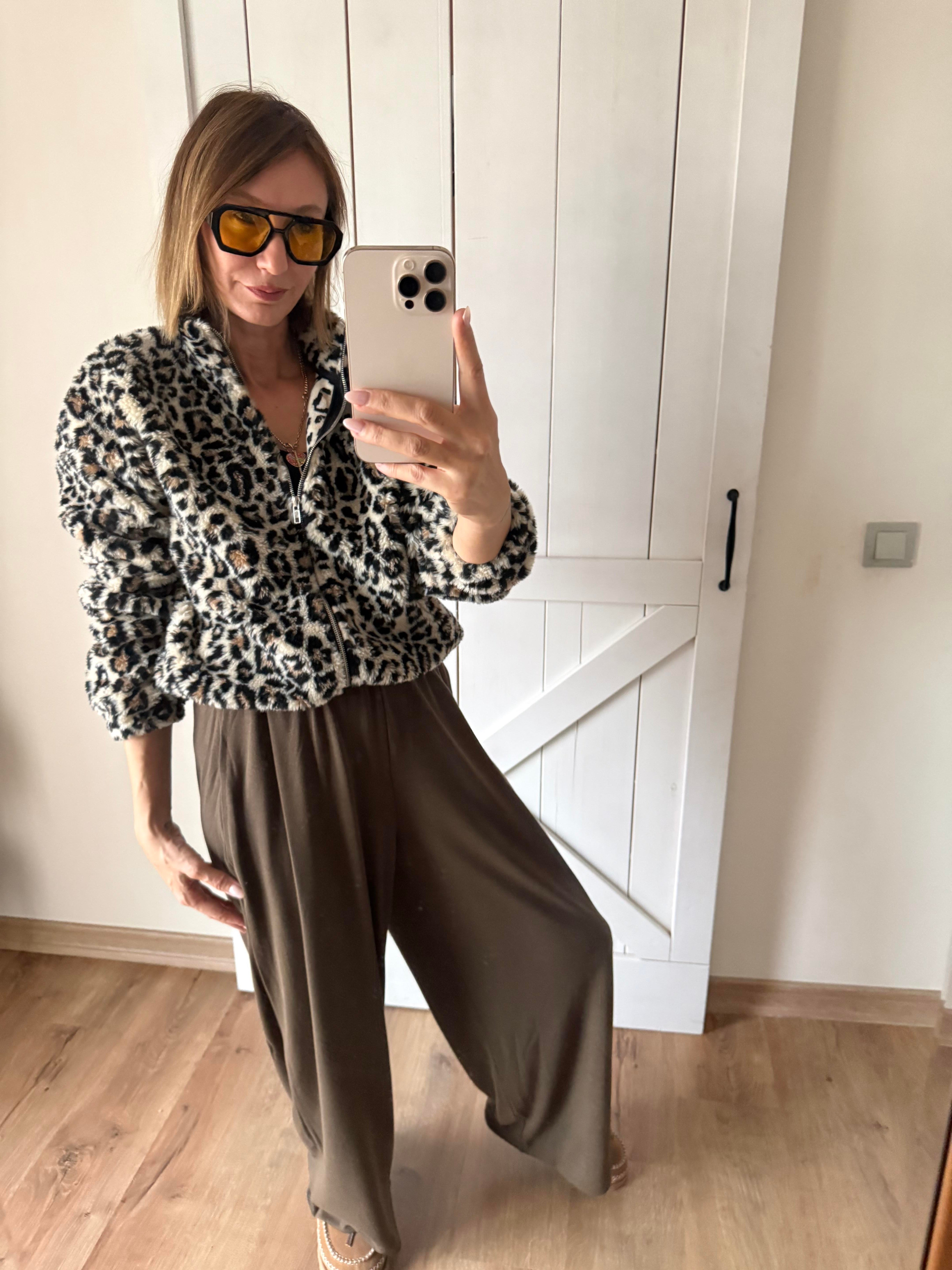 Leopar Asos Peluş Mont