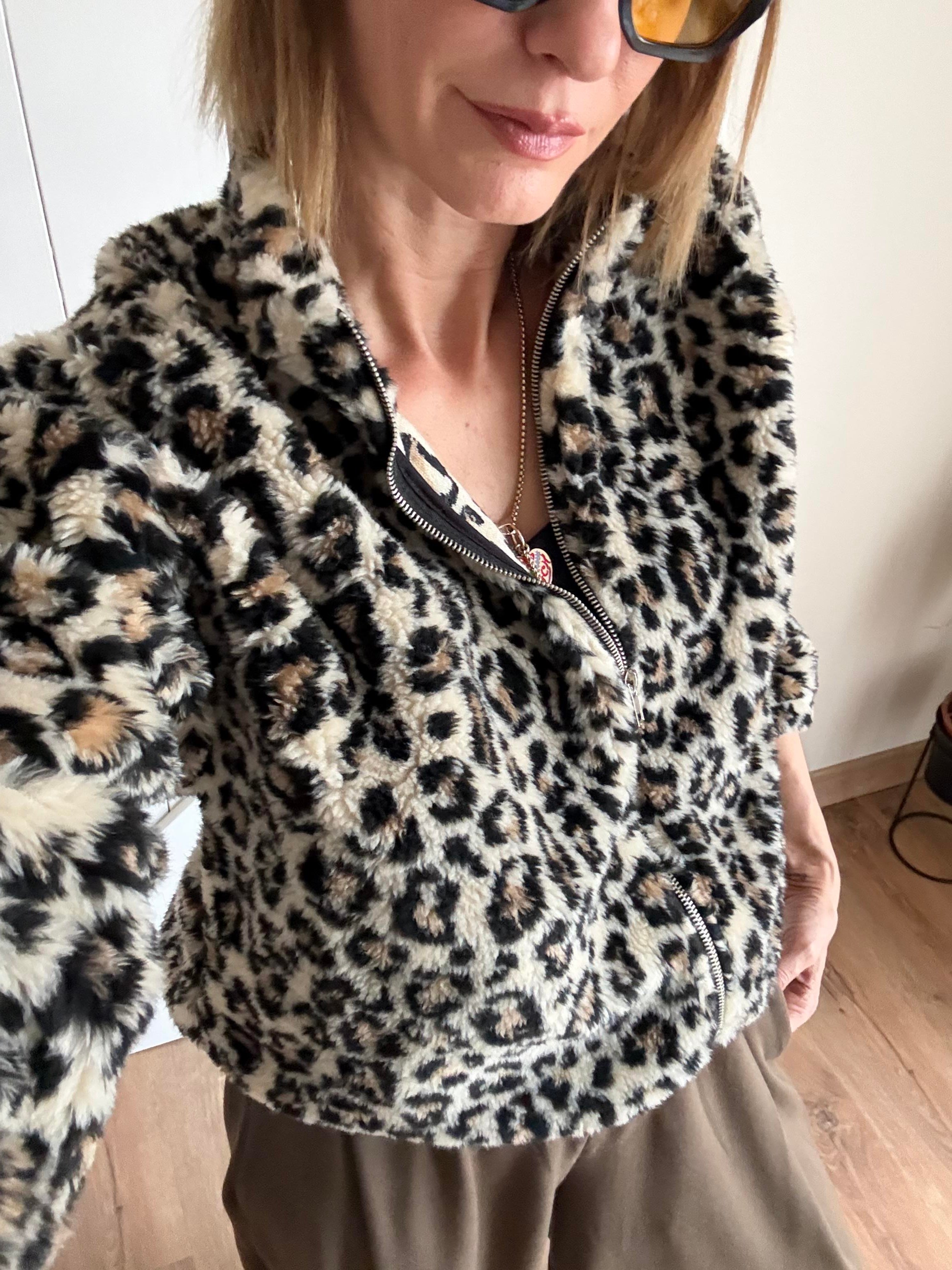 Leopar Asos Peluş Mont