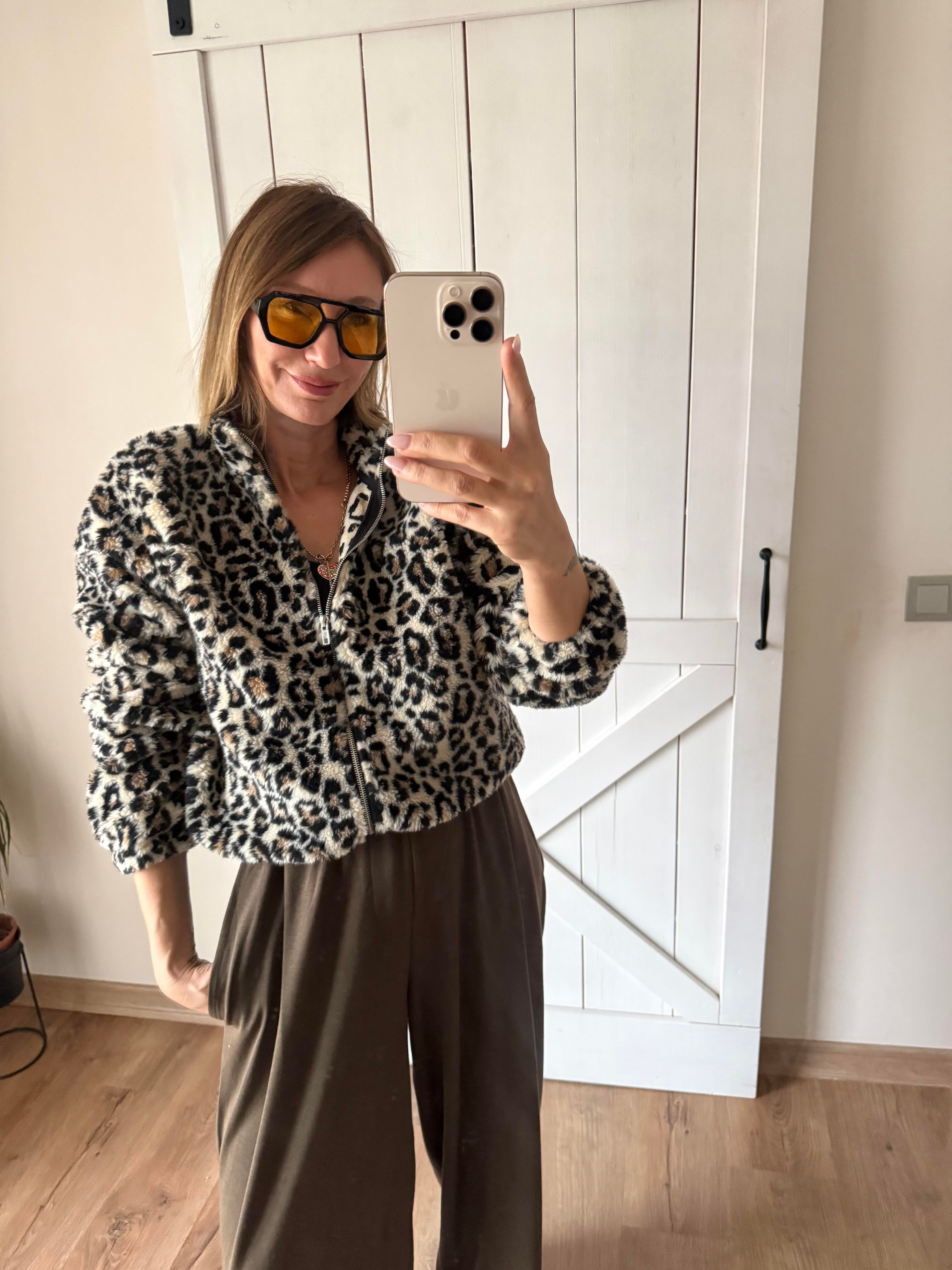 Leopar Asos Peluş Mont