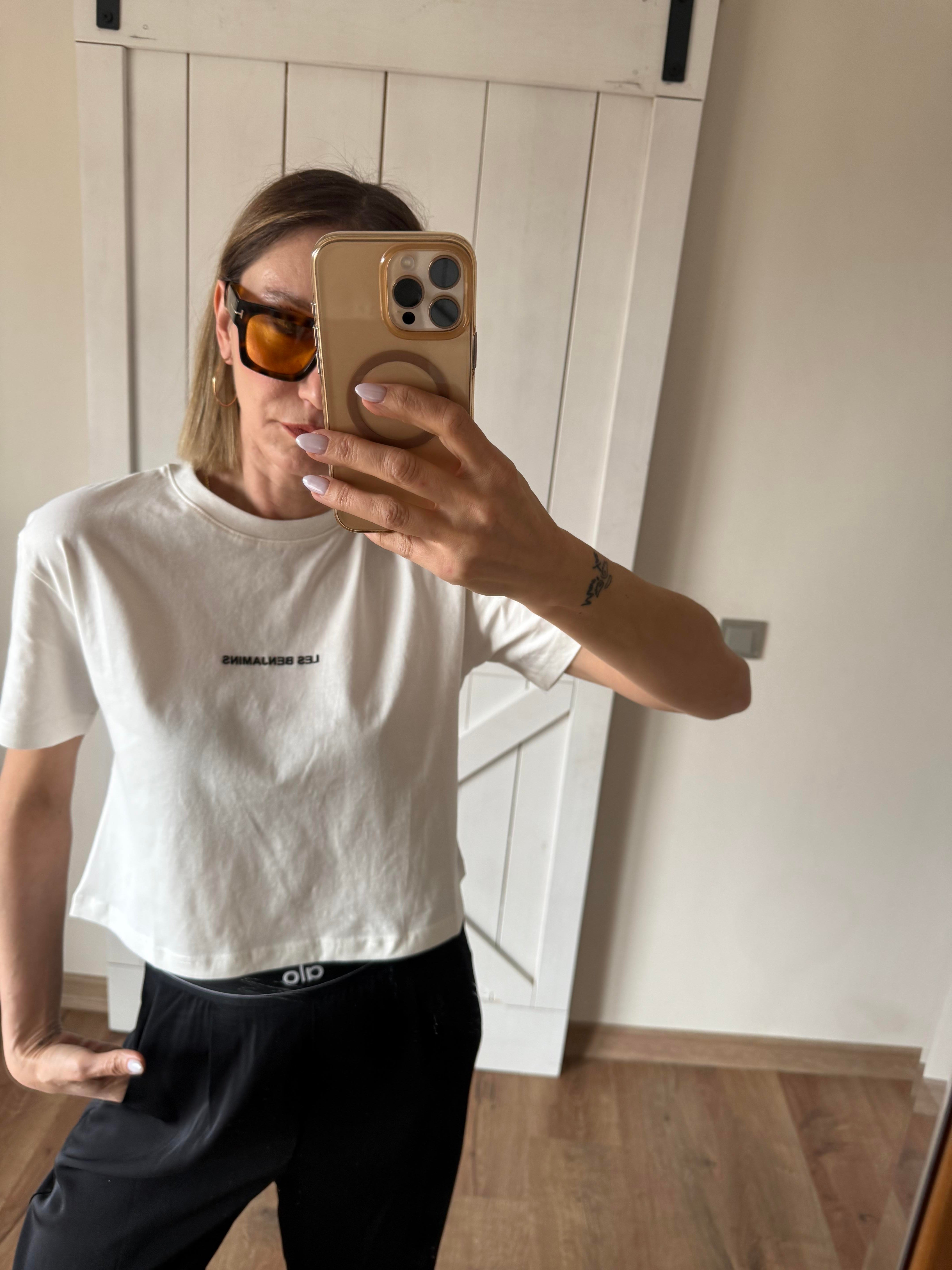 Logo Baskılı Kemik Tshirt