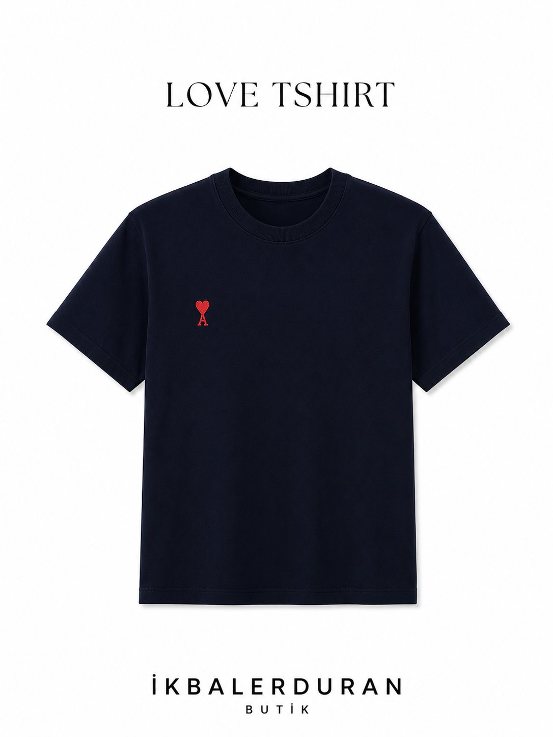Love Lacivert Tshirt